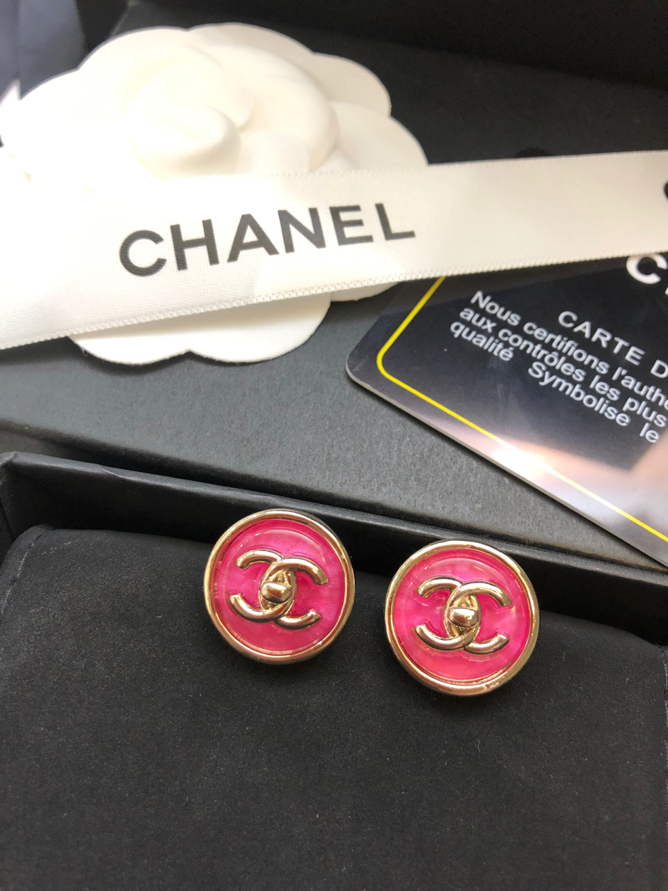 Counter 1:1 style open mold Counter original, Chanel earrings goddess must have super thin face [love] 038070