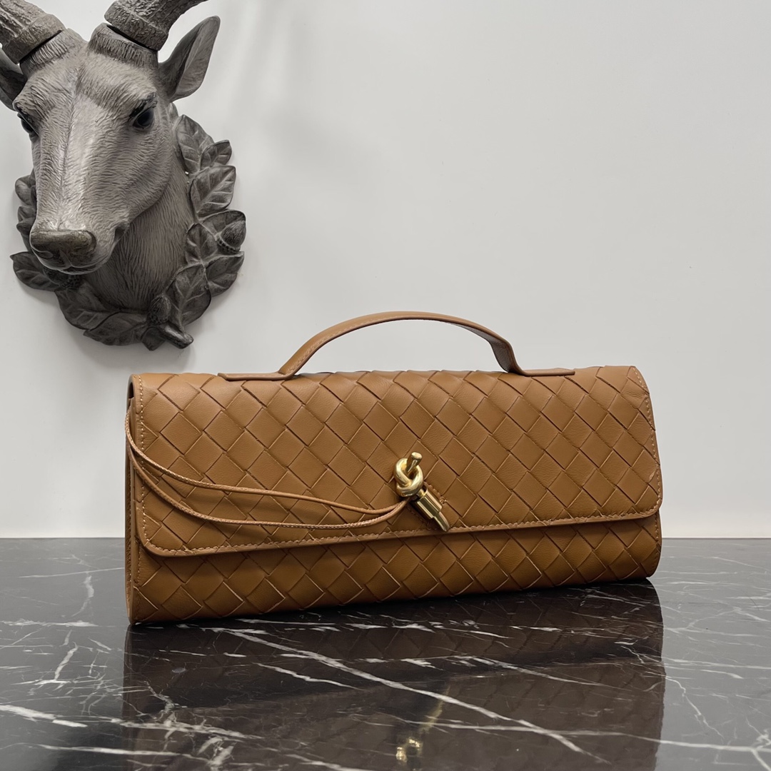 Bottega Veneta marrón Andiamo nuevo diseño importado original de piel de oveja material de tacto delicado de alto nivel exquisito y fue duro hierba ~ "bolsa" realmente puede curar todas las enfermedades de metal y la preparación de la colisión hace que el aspecto general más de moda de alto sentido de su silueta línea de reinterpretación de la tradicional clásico casi completamente unpicky ocasiones modelos: 3078 Tamaño: 31*13*3cm-Fábrica de alta moda