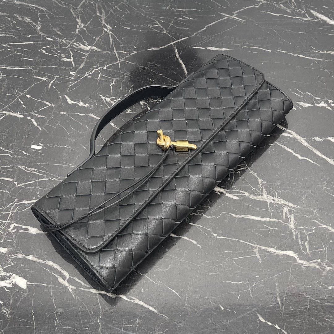 Bottega Veneta Negro Andiamo nuevo diseño importado material de piel de oveja original tacto delicado de alto nivel delicado y era duro hierba ~ "bolsa" realmente puede curar un centenar de enfermedades de metal y la preparación de la colisión para que el aspecto general más de moda de alto nivel sentido de su silueta línea de reinterpretación de la tradicional clásica casi por completo no recoger ocasiones modelos: 3078 Tamaño: 31*13*3cm-Fábrica de alta moda