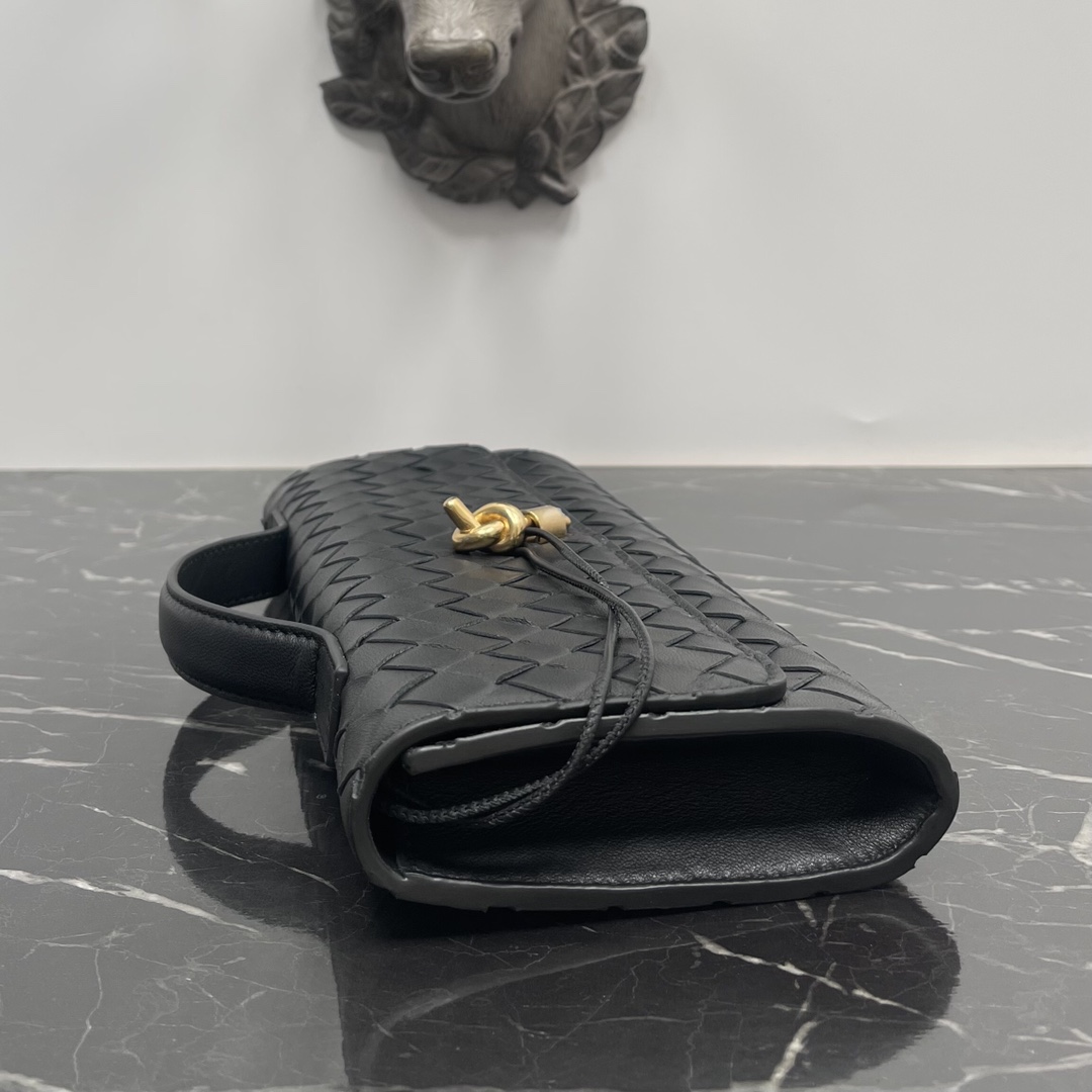 Bottega Veneta Negro Andiamo nuevo diseño importado material de piel de oveja original tacto delicado de alto nivel delicado y era duro hierba ~ "bolsa" realmente puede curar un centenar de enfermedades de metal y la preparación de la colisión para que el aspecto general más de moda de alto nivel sentido de su silueta línea de reinterpretación de la tradicional clásica casi por completo no recoger ocasiones modelos: 3078 Tamaño: 31*13*3cm-Fábrica de alta moda