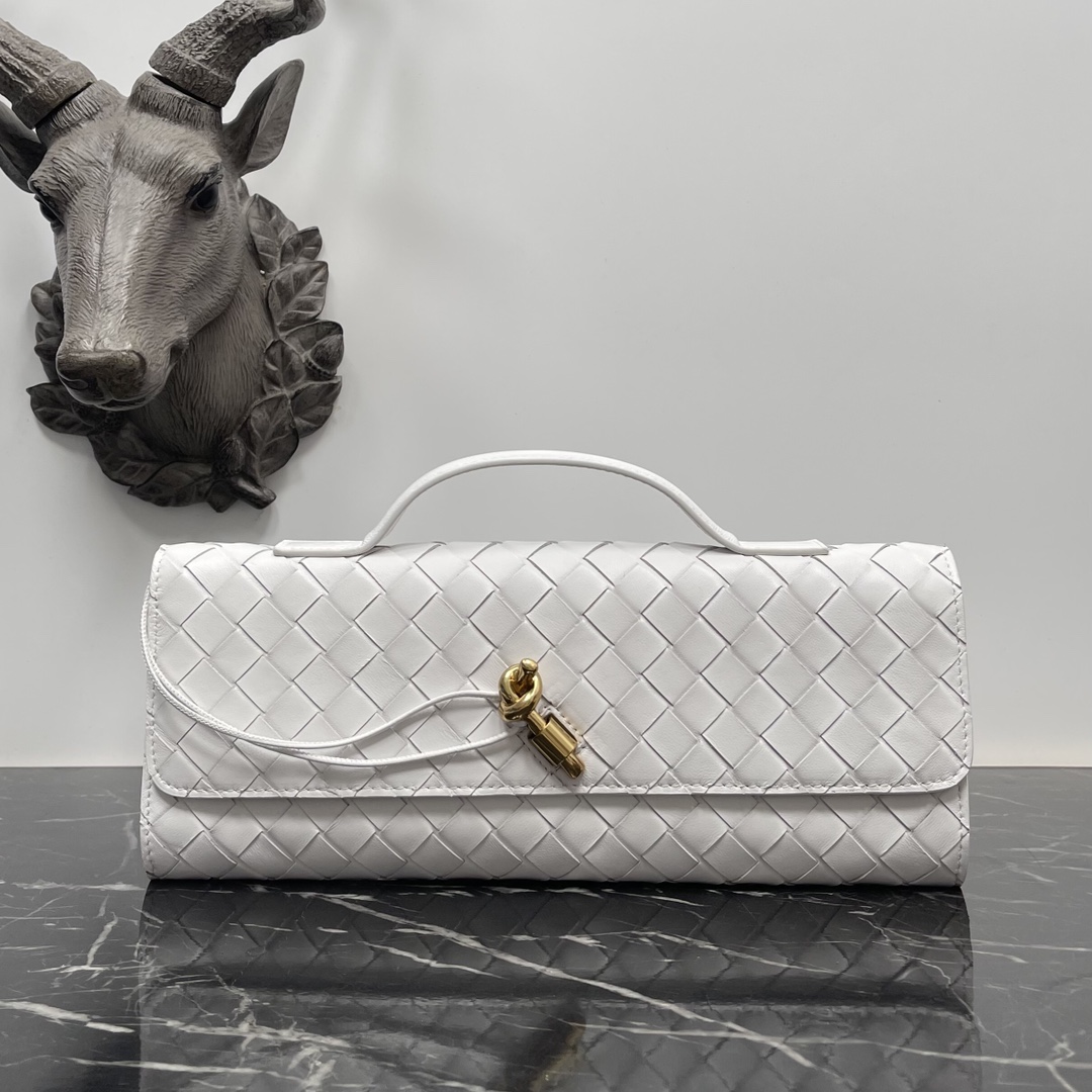 Bottega Veneta blanco Andiamo nuevo diseño importado original de piel de oveja material de tacto delicado de alto nivel delicado y era duro hierba ~ "bolsa" realmente puede curar un centenar de enfermedades de metal y la preparación de la colisión para que el aspecto general más de moda sentido de la antigüedad y su silueta línea de reinterpretación de la tradicional clásica casi por completo no recoger ocasiones número de modelo: 3078 Tamaño: 31*13*3cm-Fábrica de alta moda