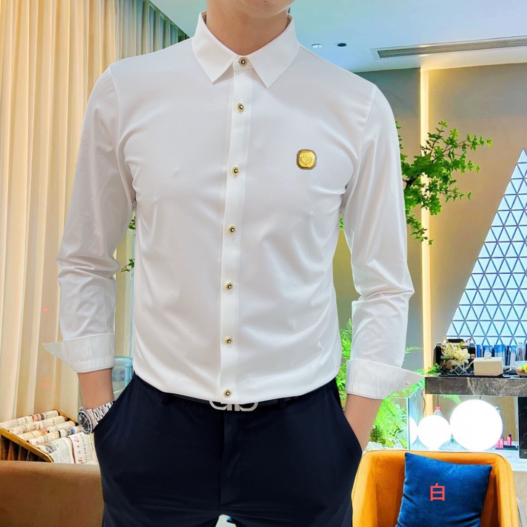 Image [6]-P440 LP Novo Yufanya 2024 Counter Casual Long Sleeve Shirt! Brand newest element logo heavy duty design No trace of tailoring Imported 80-count ultra-high count cotton feel smooth and comfortable elasticity good soft and delicate not easy to pilling! Extremely fashionable and durable to see the accent on the body is very handsome Comfortable and extremely stylish versatile models! Successful men must have! Size: M-4XL (178 140 pounds L Slim maximum 200 pounds)-high-fashion bags