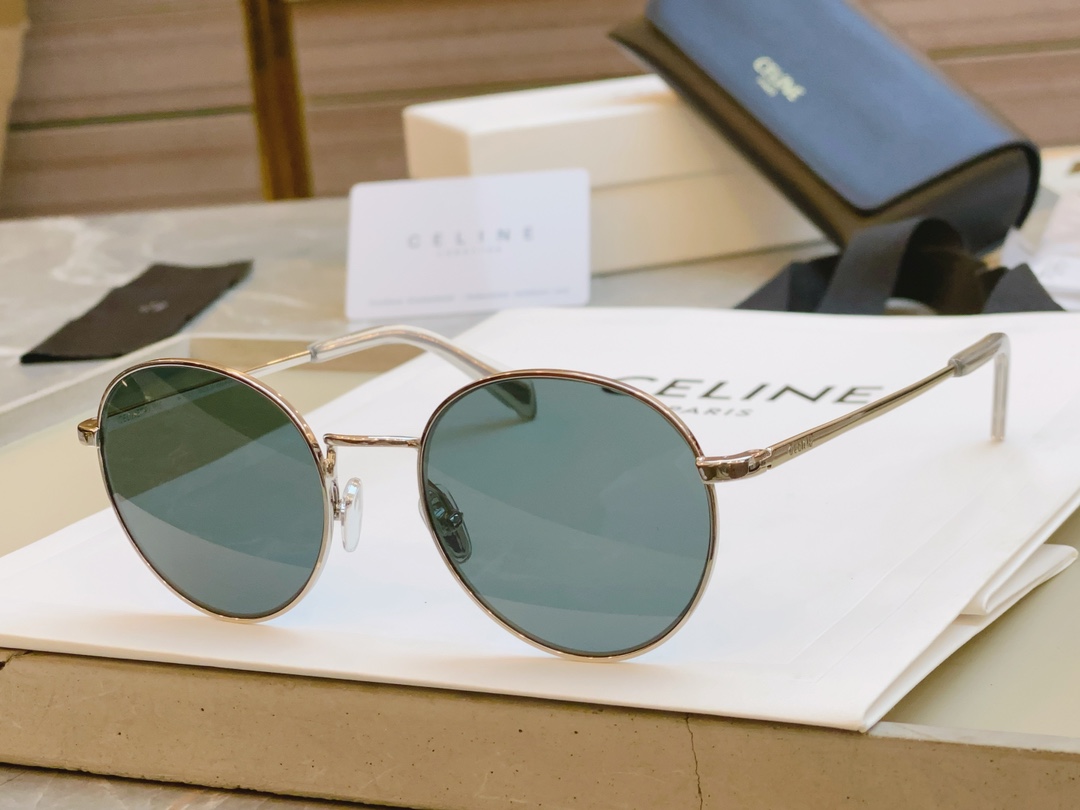 Picture [3]-P260 pop-up arrives in stock! The highest version of the market CELIN*Sai*Lin CL40100U vintage sunglasses! Seconds into the paragraph ❗️size:49 mouth 22-145-high imitation bags