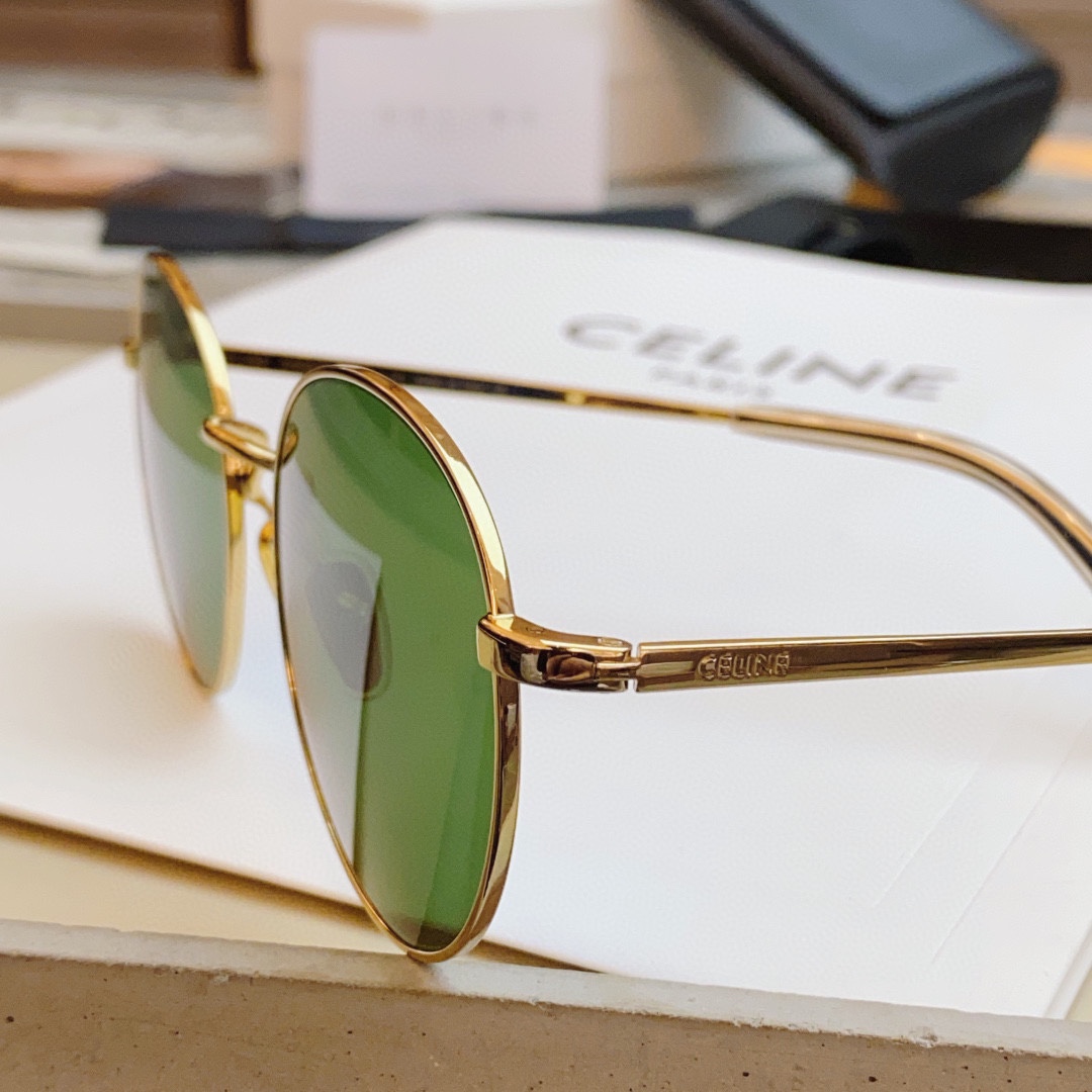 Picture [6]-P260 pop-up arrives in stock! The highest version of the market CELIN*Sai*Lin CL40100U vintage sunglasses! Seconds into the paragraph ❗️size:49 mouth 22-145-high imitation bags