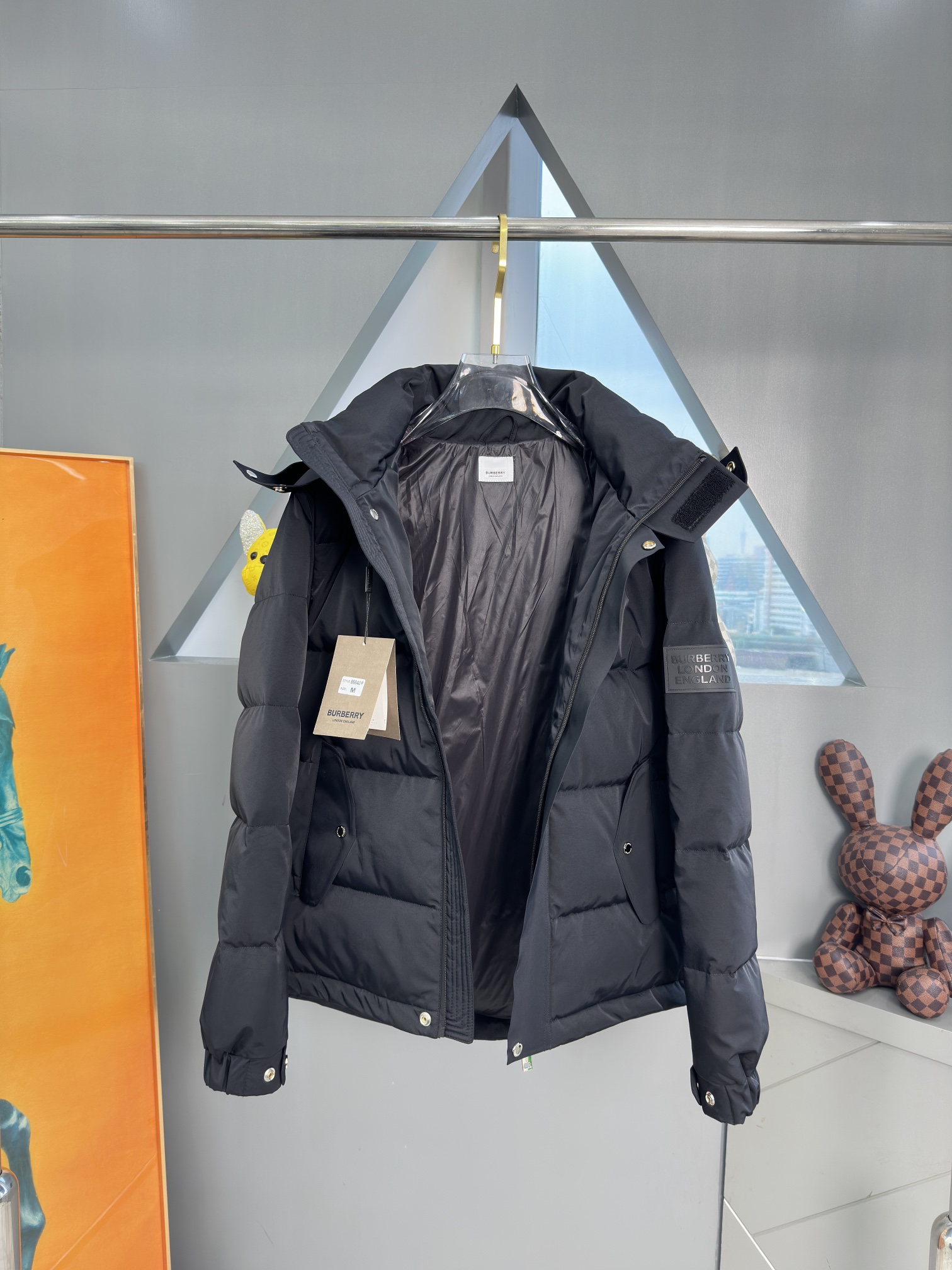 Image [10]-p1120 Burberry Down Jacket Veste en duvet pour homme en tissu Toray importé du Japon, version européenne personnalisée ! Contrôle de qualité optimal ! La doublure intérieure est fabriquée dans le même tissu de duvet importé à haute densité et anti-perforation ! Broderie LOGO sur la poitrine, étiquette en cuir personnalisée sur la manche gauche et ZP cohérent ! Yardage : M-3xl- répliques de sacs à main de haute qualité