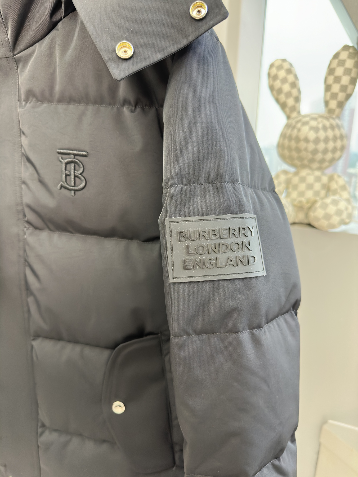 Picture [1]-p1120 Burberry Down Jacket Japan imported top Toray fabric men's down jacket, European customized version! Top quality control! The lining fabric inside is made of the same imported high-density anti-drilling down fabric! Chest embroidery LOGO left sleeve customized leather label and ZP consistent! Yardage: M-3xl-high imitation factory