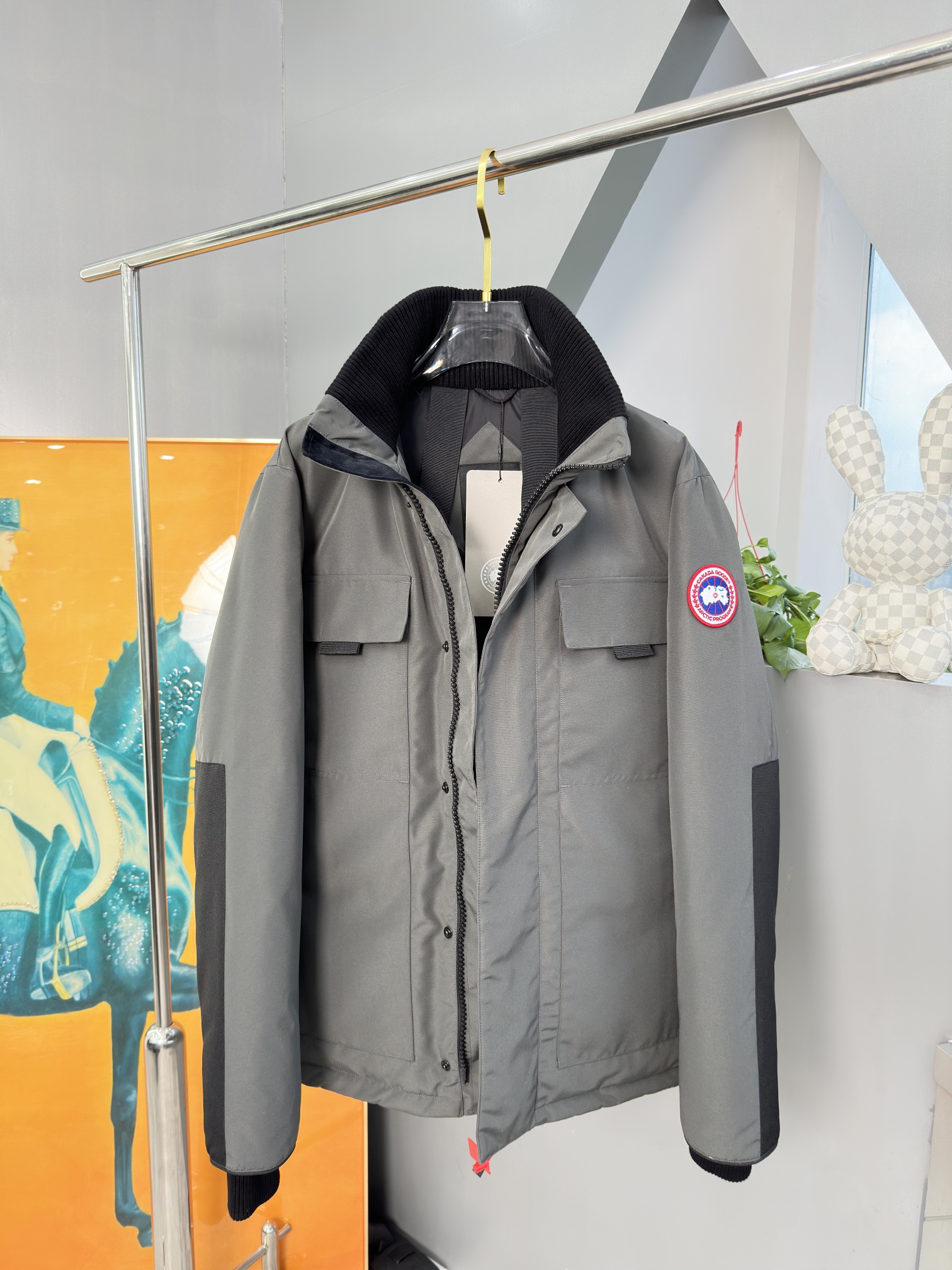 Image [11]-p1280Canada Goose كندا غوس كندا غوس للأبد موسم التزلج على الجليد سترة كاجوال أسفل الموسم 2024 E24 جديد موديل 5816M Expedition للرجال أسود رمادي مقاس: XS S M L XL XXL- حقائب الموضة