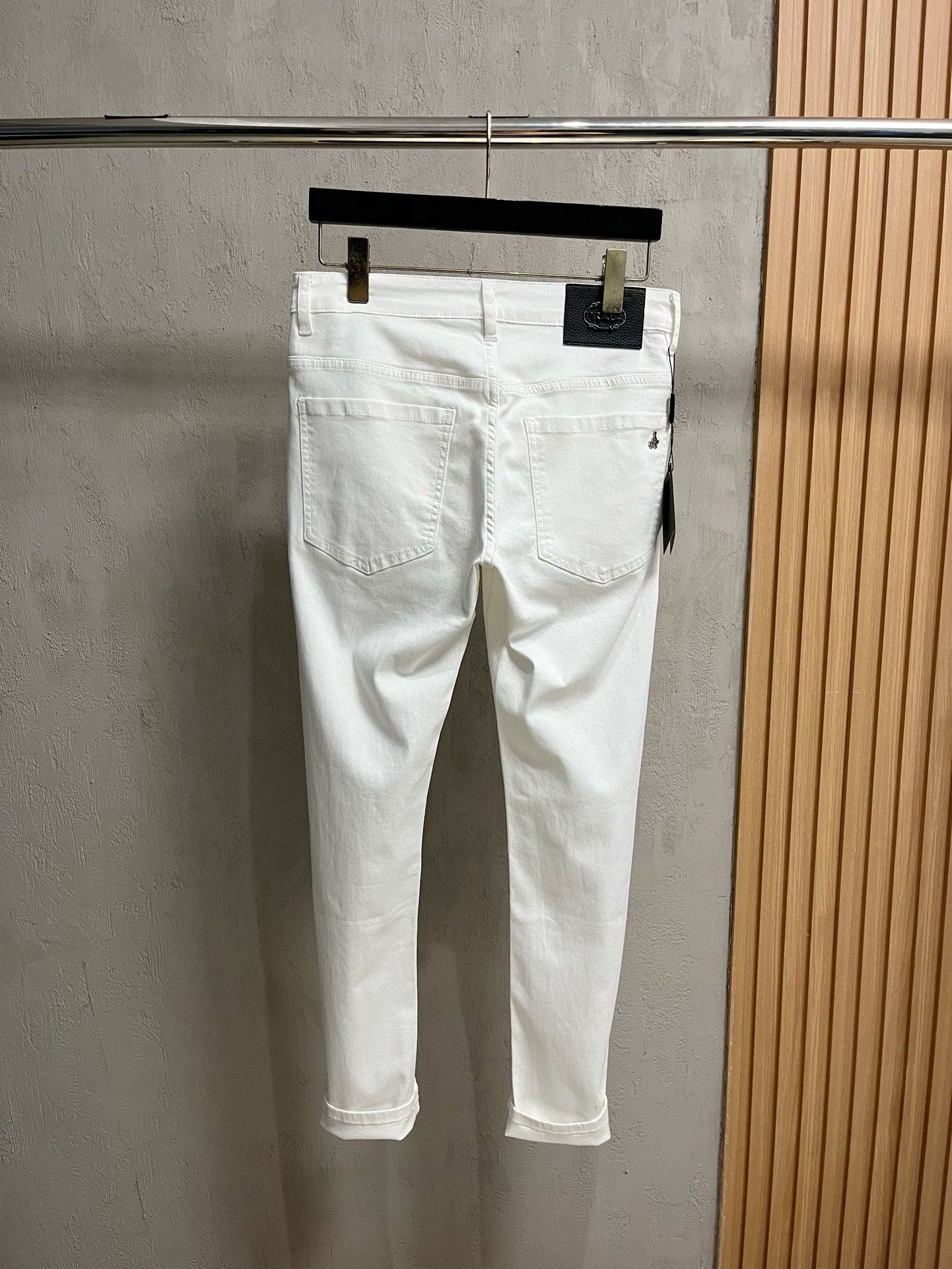 P500 Prada Prada 2024ss fall and winter new fashion trend bias small leg jeans customized full set of hardware new brand design process fine workmanship details perfect high version of the yardage: 29-38 (no 35.37)-high imitation factory