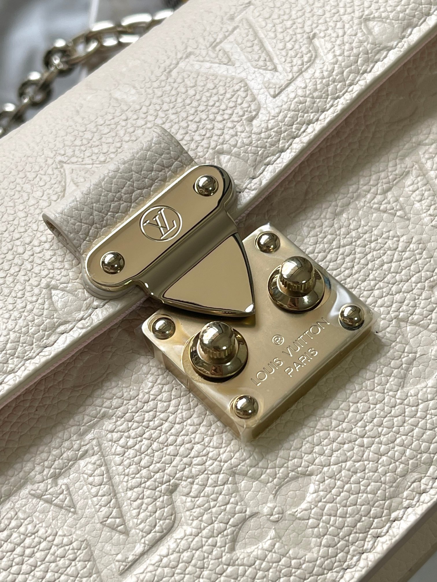 Imagem [5]-p2500 Wallet On Chain Metis Handbags Taking Grain Monogram Empreinte Leather Modelo: M82836 Branco Material: Grade A All Steel Hardware Tecidos originais importados Embalagem: Conjunto completo de embalagem original Duty Free M Bobberly Tamanho: 19*11*5.5C-Sacos de alta qualidade