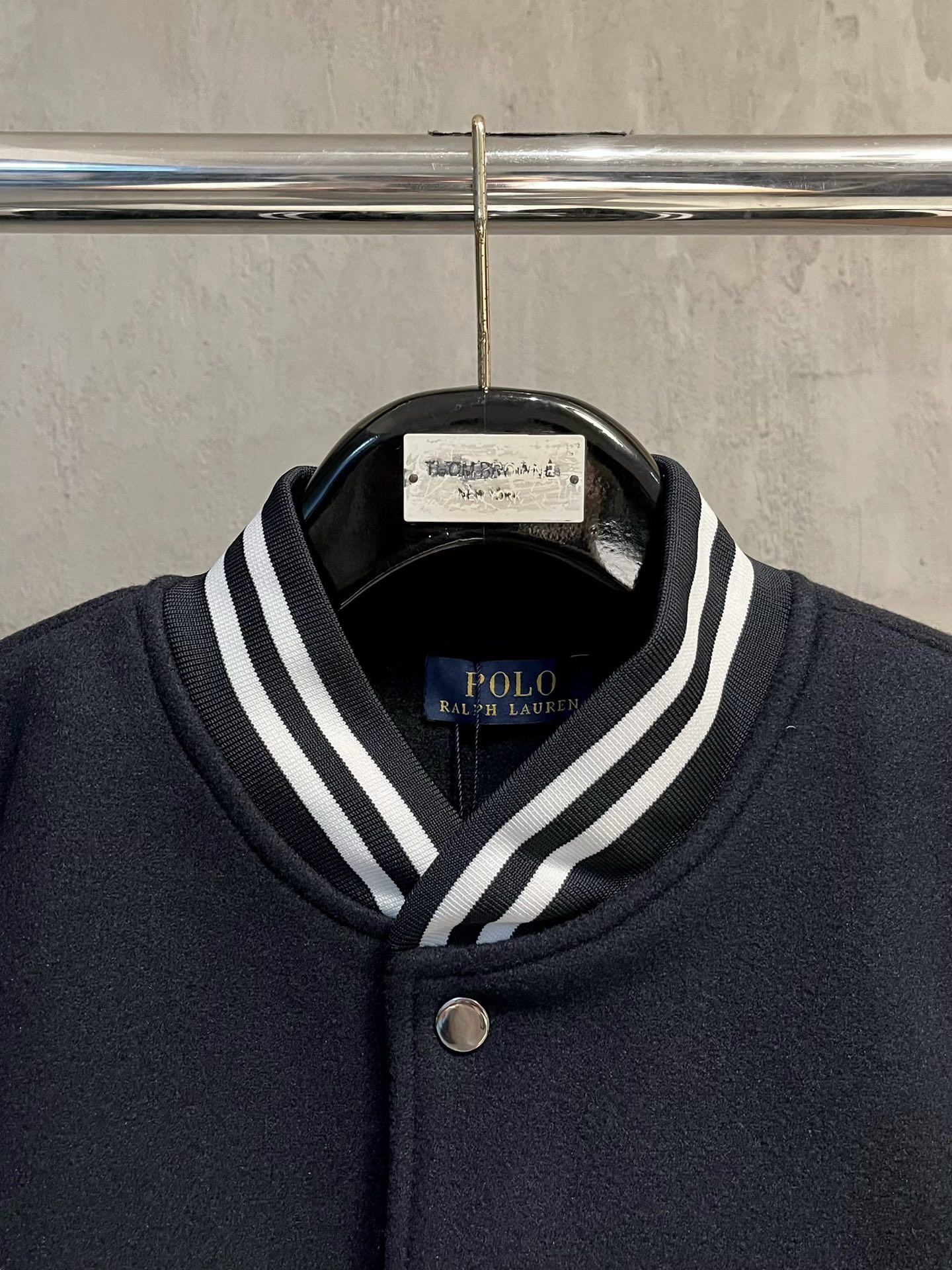 P800 💰 POLO home 🔥28ss fall and winter new tweed jacket baseball jacket original 1:1 custom hardware accessories imported original custom Welcome counter comparison super soft super heavy fabric workmanship bar 👍 version of the perfect Note ⚠ fabrics are super comfortable Exclusive models Special Recommendation Series Size: S - XL