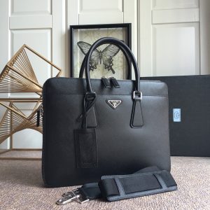 P1300 PRADA 0366B Preto 👻👻👻👻 artigos de topo que utilizam pele de vaca importada de grão cruzado de topo no interior e no exterior do couro completo 175 jardas OEM comprimento 36,5 X altura 28cm, alterações de preço totalmente actualizadas