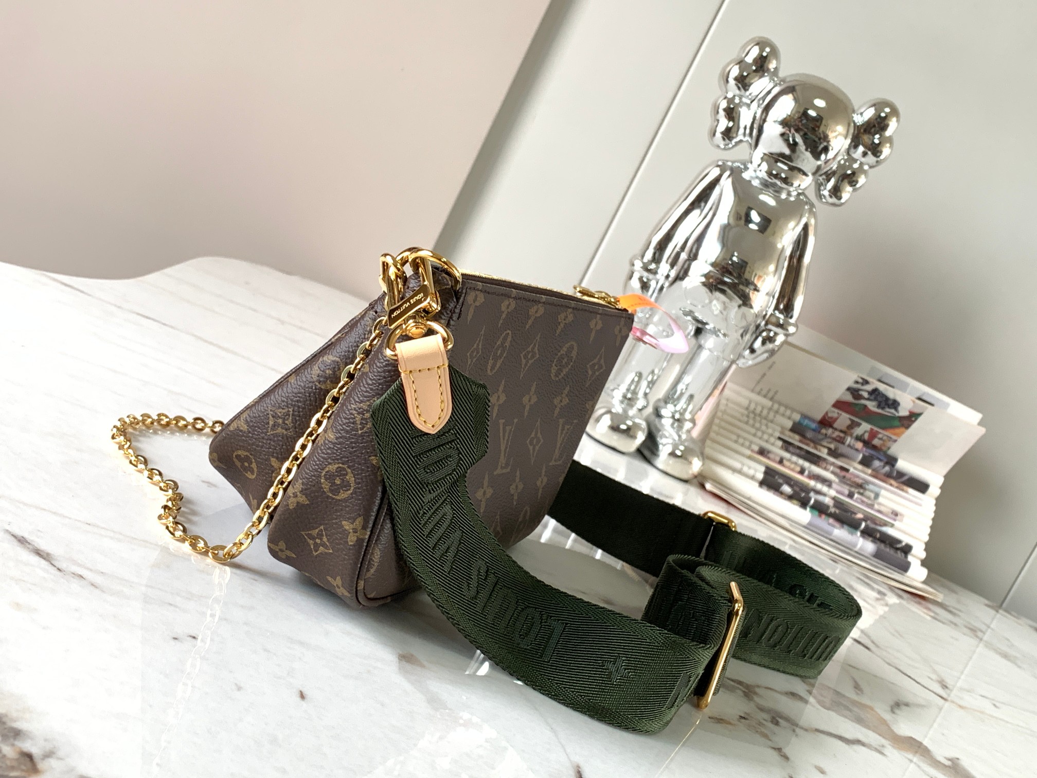 p1460MULTI POCHETTE ACCESSORIES Handbags Model: M44813 Green Material: A grade all-steel hardware imported original fabrics Packaging: a full set of the original duty-free M Boberly suit Size: 24x16x6cm-High-fashion Factory