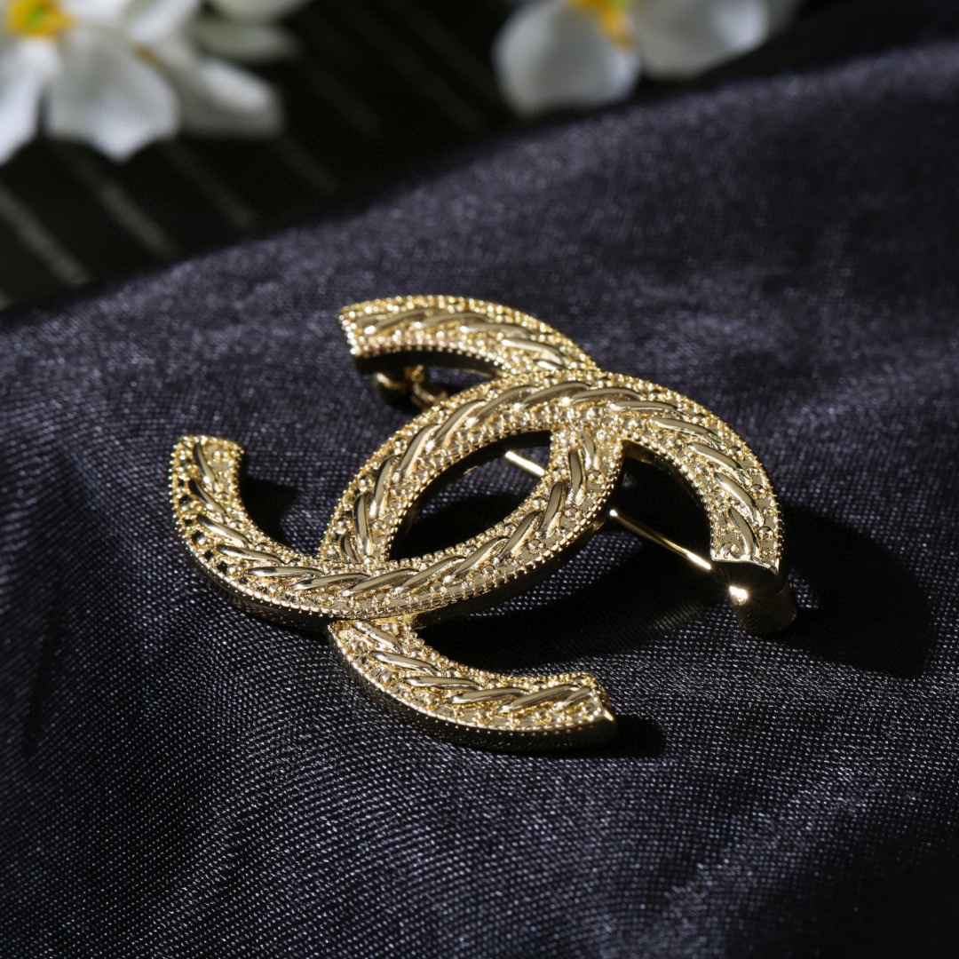 Picture [6]-P80 Chanel Chanel fall and winter collection double C brooch Don't have the heart of the design of a super perfect fashionable elements to add-High Faux Bags