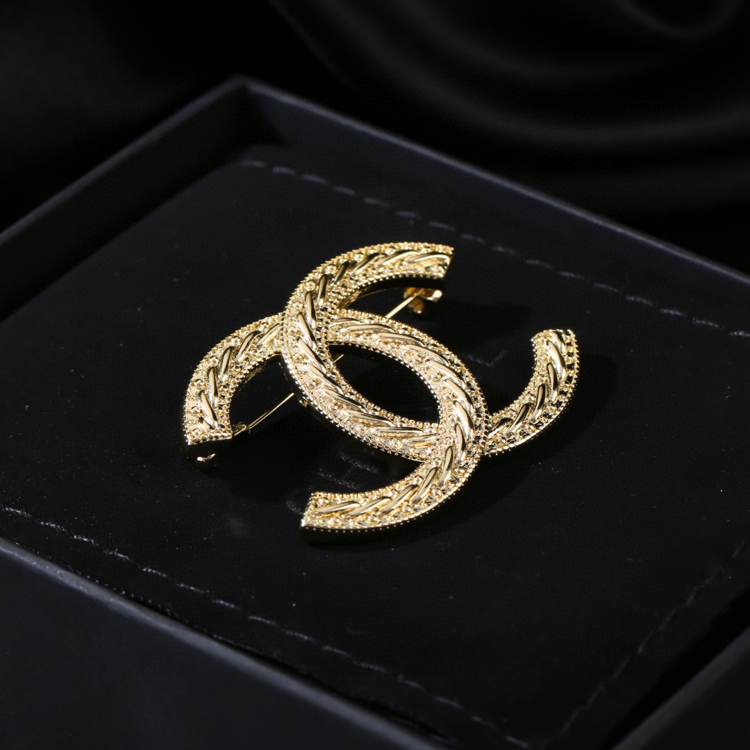 Picture [5]-P80 Chanel Chanel fall and winter collection double C brooch Don't have the heart of the design of a super perfect fashionable elements to add-High Faux Bags