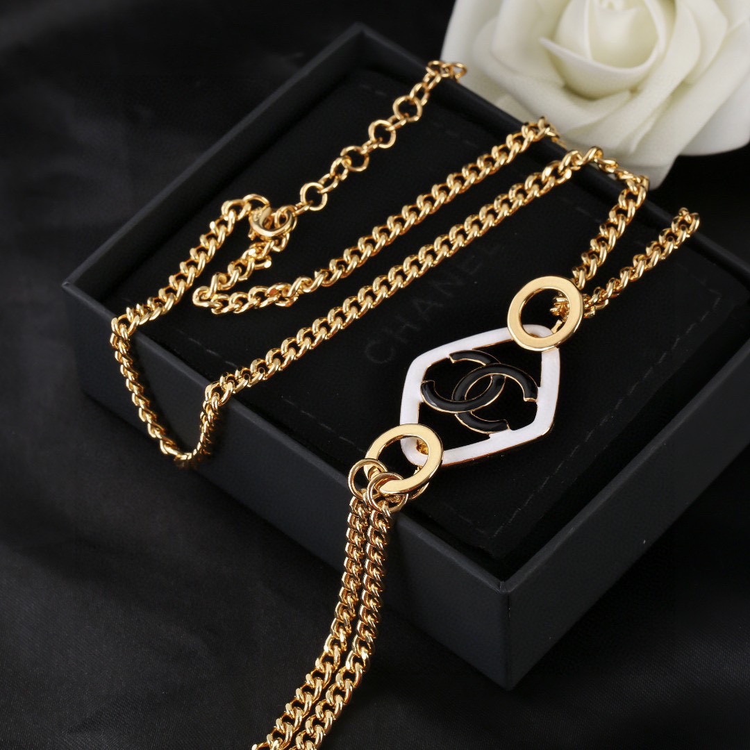 Image [3]-P110 Chanel collier pull chain Today's new official website synchronous necklace original custom fairy this fairy ❤ - high imitation bags