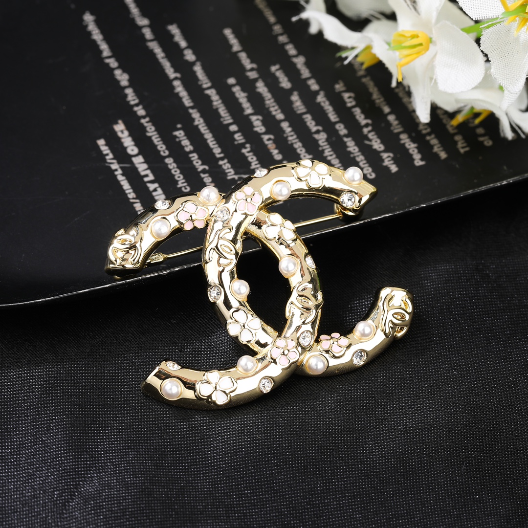 Imagem [5]-P90 Chanel Chanel Double C Brooch ✨ Cada detalhe do acabamento é muito fino O design é muito bonito Esta seção é realmente super bonita super fada Exquisite Miss deve ter - alta qualidade réplica handbags