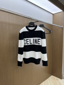 ¡P560 Celine 24ss otoño e invierno nuevo pecho marca logotipo patrón jersey exclusivamente para la crueldad importados tecnología original de lana de estambre! ¡Fino tejido de punto de un color de mezcla de tejer pura tecnología hecha a mano para presentar Grado extremadamente alto destacando el gusto de la ropa y la artesanía de lujo! Custom hilo artesanal original en el cuerpo guapo estallido fh z z Tamaño: S-XL-alta fábrica de imitación