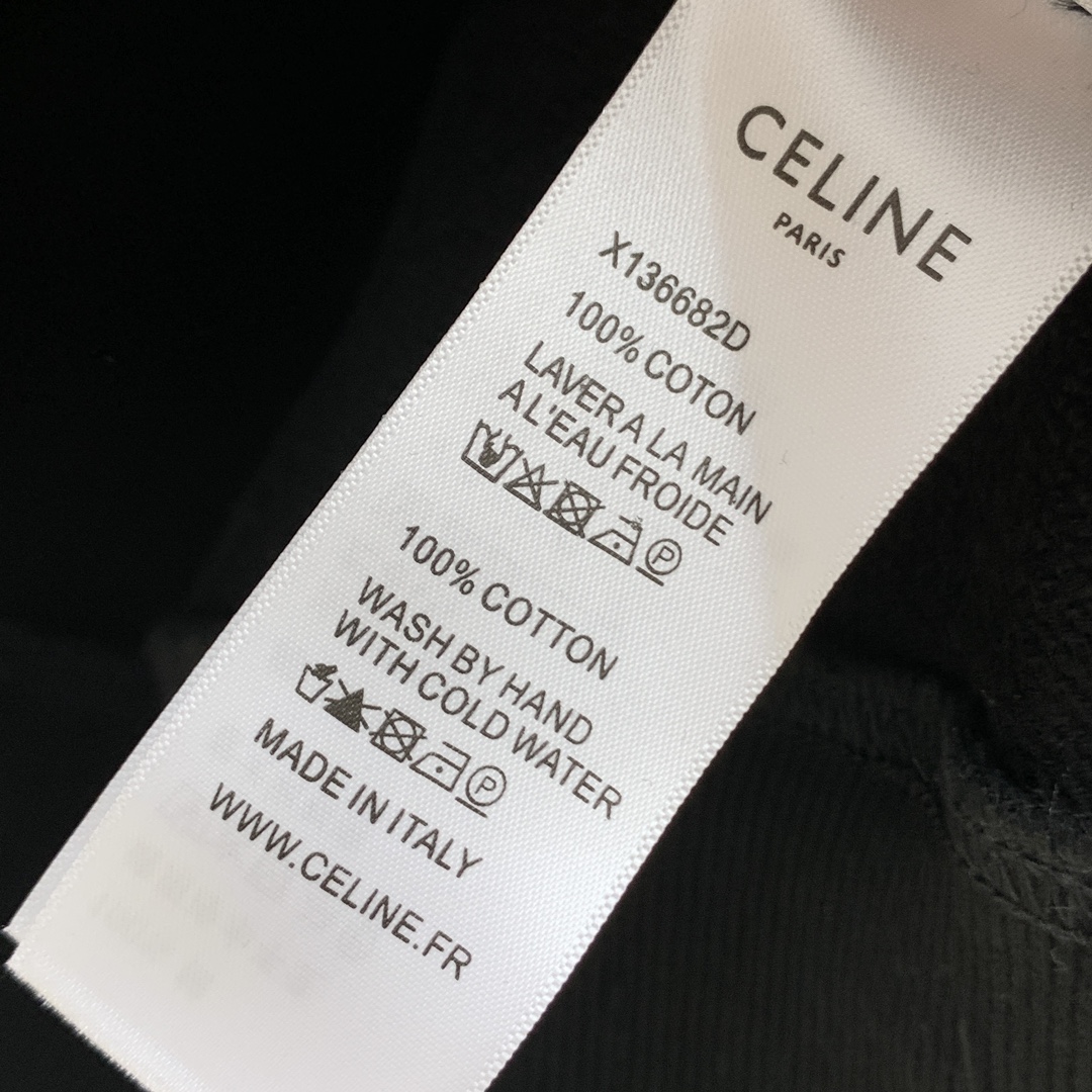 ¡P560 Celine 24SS más nuevo y más pecho Celine logotipo patrón CEL letras bordadas logotipo fina artesanía cuello redondo suéter de calidad superior contador jersey superior proceso de producción telas importadas contador de calidad pesada bordado diseño utilizando telas importadas de alta gama personalizado hilo de seda importado sentir de primera clase! ¡Hombres y mujeres con los mismos modelos sitio web oficial en la venta! Tres etiquetas completa Tamaño: S-XL