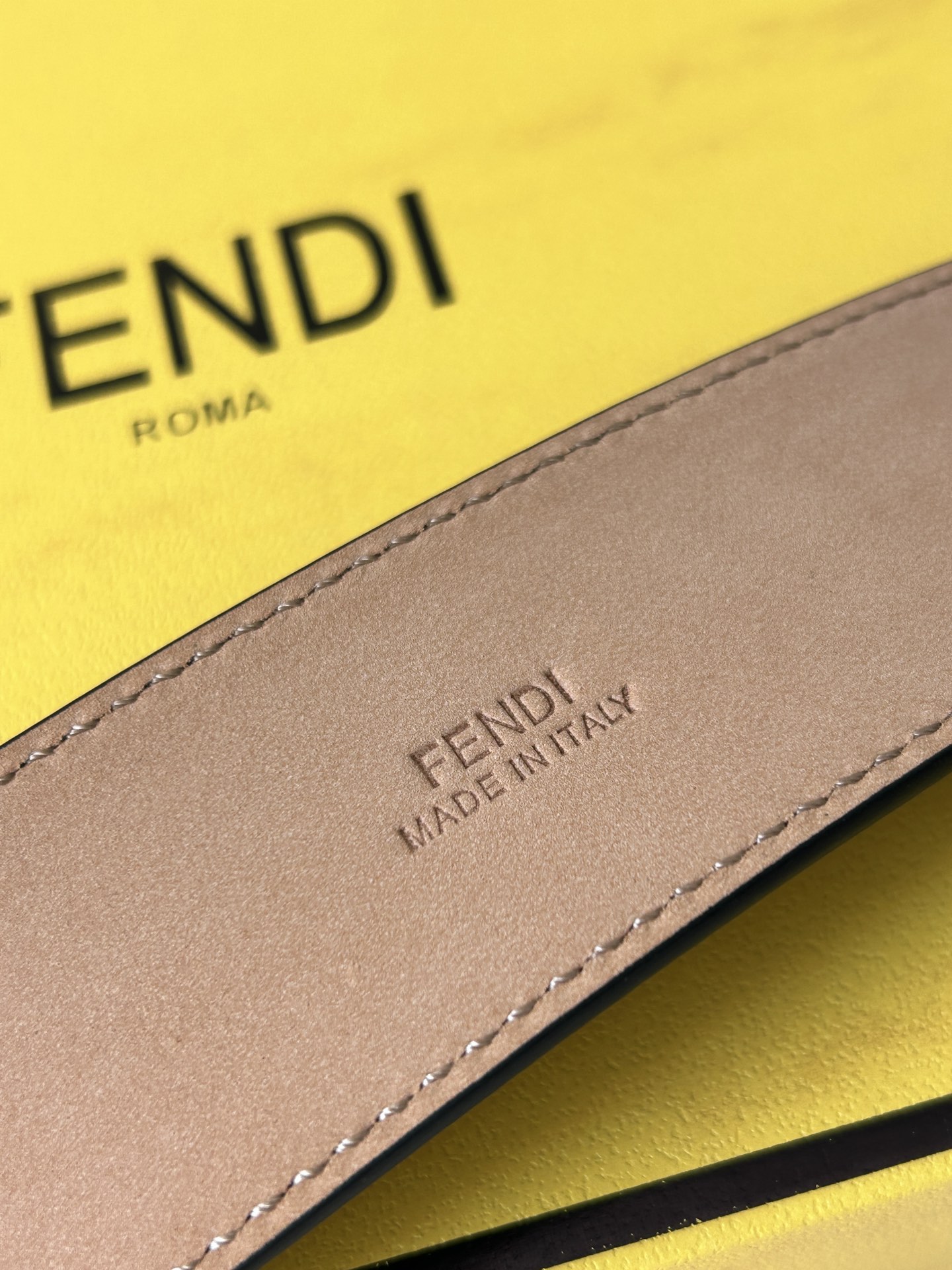 Foto [8]-FENDI (Fendi) mostrador con el mismo cinturón de los hombres casuales de cuero de vaca Karligaphy hebilla azul italiano Romano cabeza capa de cuero de vaca ancho 4.0cm. paladio plateado boutique de hardware-alta moda bolsos