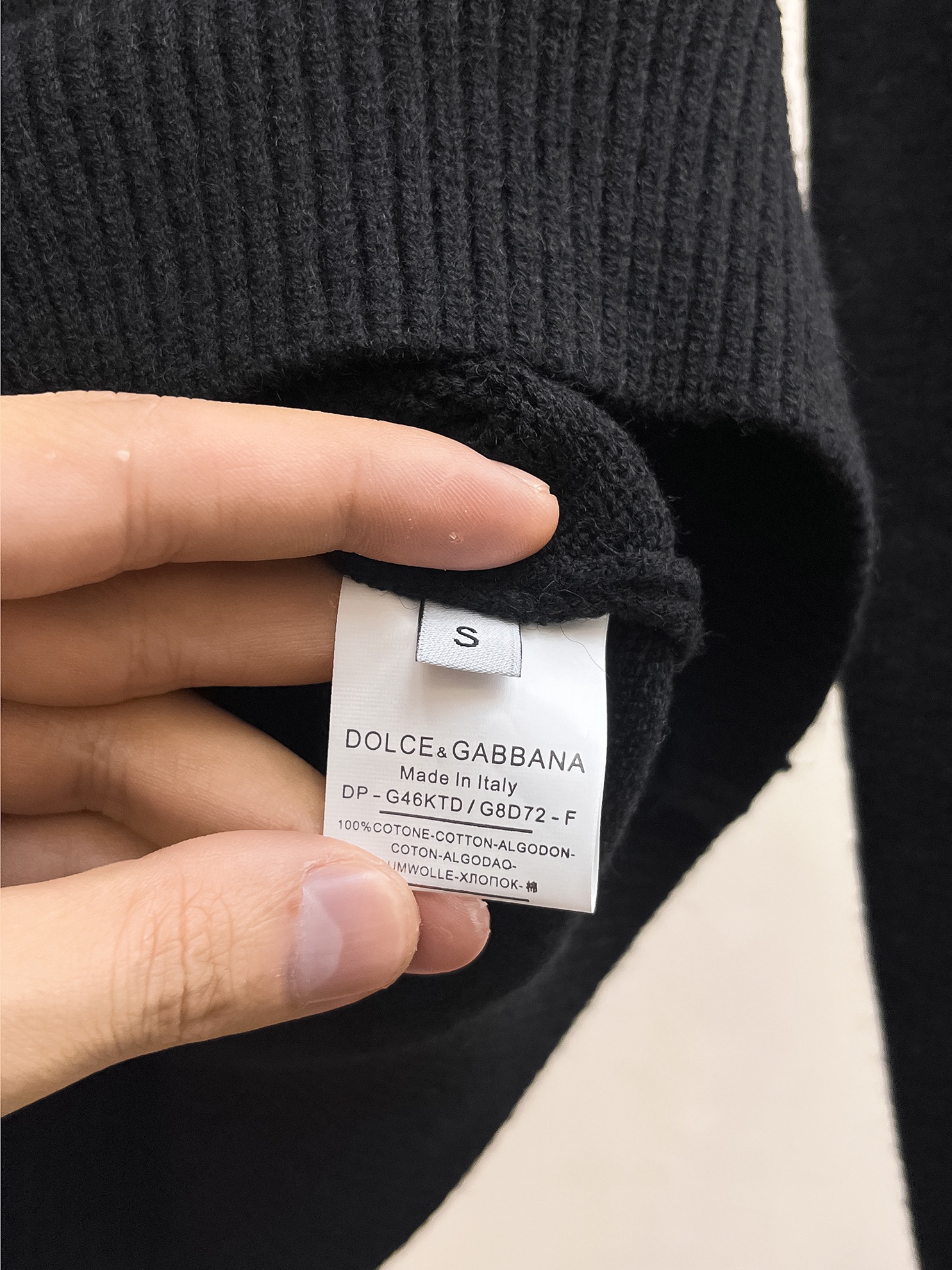 ¡P560💰Dujia 24ss otoño e invierno nuevo color de hilo de colisión empalme Dg patrón jersey exclusivamente para la crueldad importados tecnología original de lana de estambre! ¡Fino tejido de punto de un color de mezcla de tejido de punto pura tecnología hecha a mano presenta Grado extremadamente alto destacando ropa gusto y lujo Artesanía exquisita! Personalizada hilo artesanal original en el cuerpo guapo a reventar Tamaño: S-XL