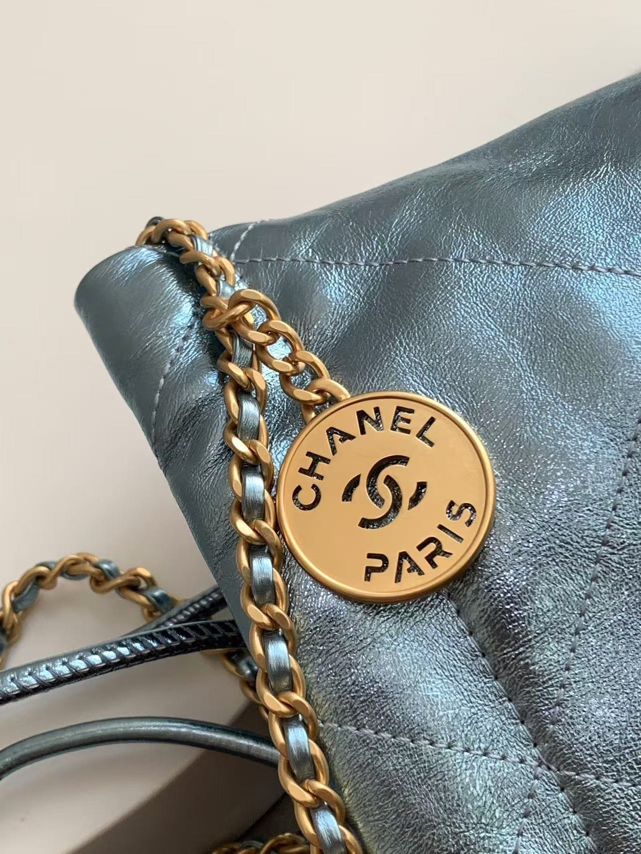 25c principios de la primavera chanel mini bolsa de basura Ilusión de color chanel bolsa de ganso accesorios siempre será hierba de la recién concluida 2023 serie de primavera y verano sobre todo esta temporada el nuevo Minisize22 bolsa clásica versión mini amor amor amor número de modelo AS3980 tamaño 19-20-6cm conjunto completo de embalaje-alta fábrica de imitación