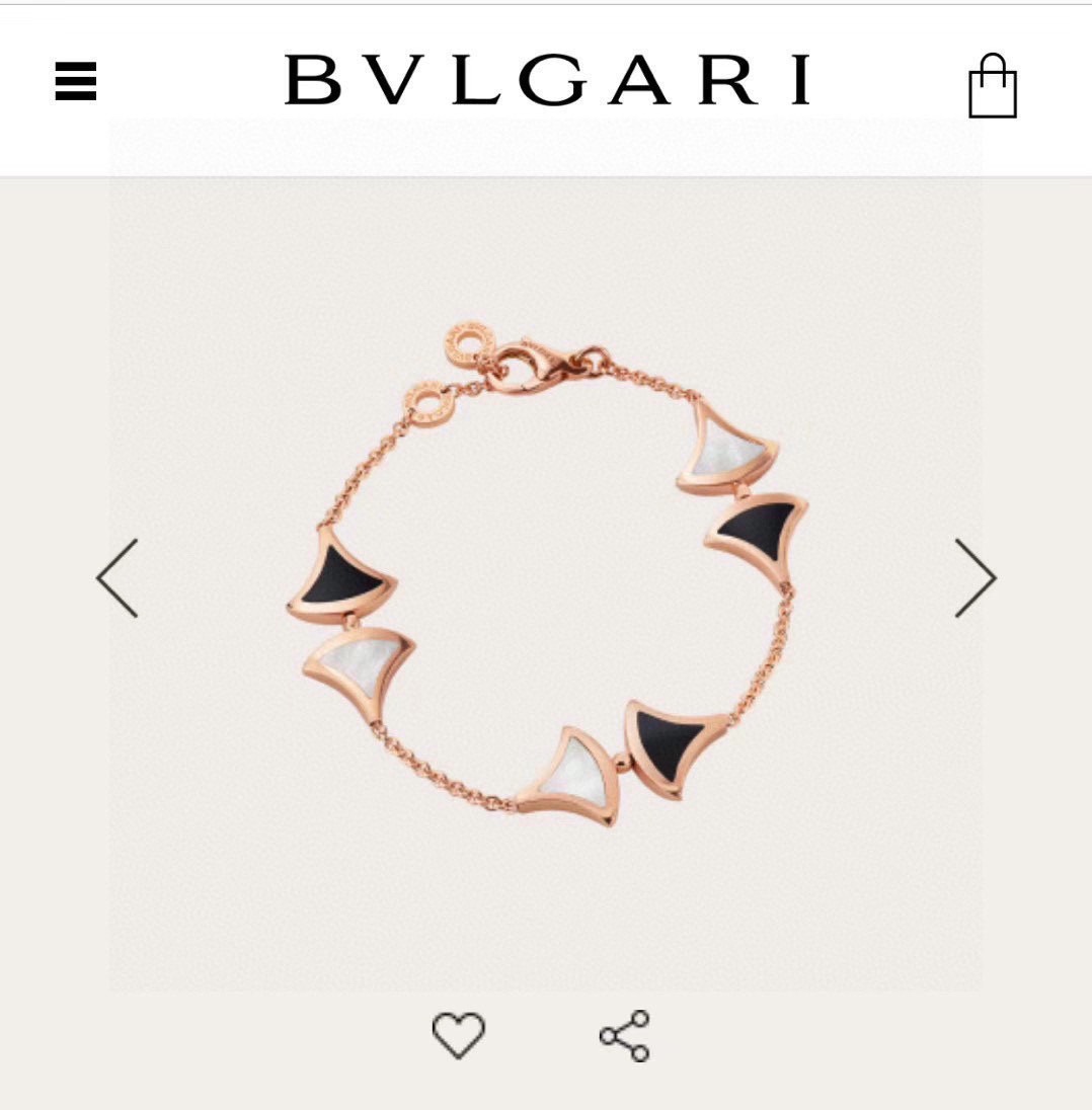 Image [2]-P170 👑Bvlgari Bvlgari Diva Series Black and White Skirt Bracelet Modèles classiques en forme d'éventail Super versatile one Counter original one to one custom Selected German imports with natural agate Plating super thick gold Super beautiful and greasy ah ! 💰-High Fake Bags