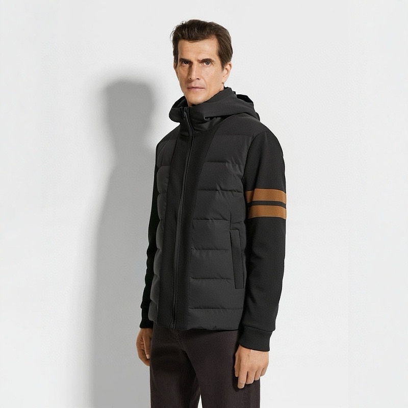 P1420 Zegna Zegna produtos de alta qualidade 2024 outono e inverno ganso para baixo jaqueta original 1: 1 acessórios de hardware personalizados importados originais personalizados Bem-vindo ao balcão para comparar alta qualidade absoluta usando top 90 ganso branco para baixo ultra-macio Enchimento de penas fofo cheio de tecido super pesado barra de acabamento 👍 versão do perfeito Nota ⚠ tecidos são super confortáveis Modelos exclusivos de produtos não comerciais Cores: preto azul homens e mulheres com os mesmos modelos Tamanho: M L XL 2XL 3XL desgaste máximo 190 kg - fábrica de alta imitação