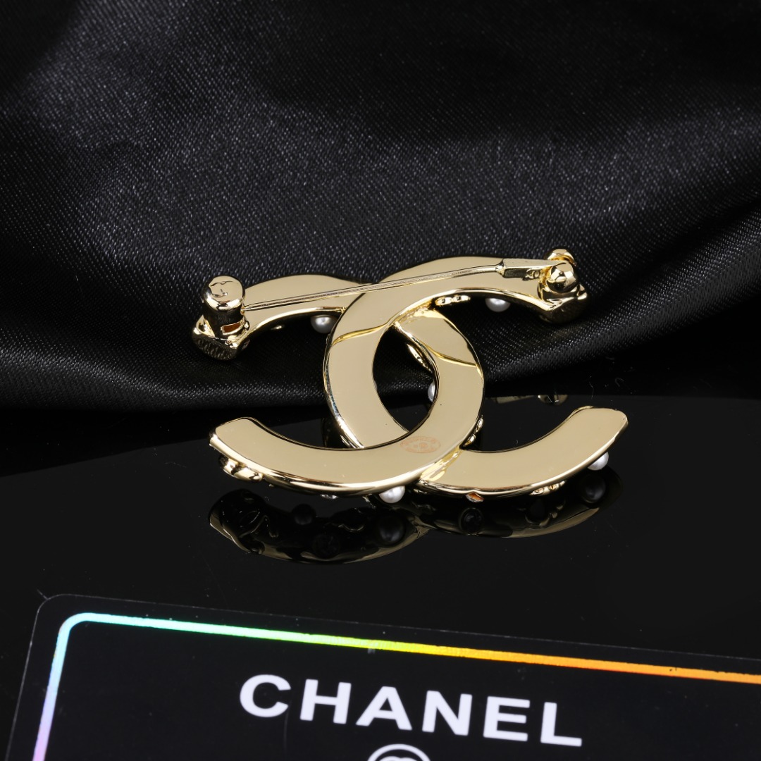 Imagem [7]-P90 Chanel Chanel Double C Brooch ✨ Cada detalhe do acabamento é muito fino Este design é muito bonito Este é realmente super bonito super fada Exquisite Miss deve ter - alta qualidade réplica handbags