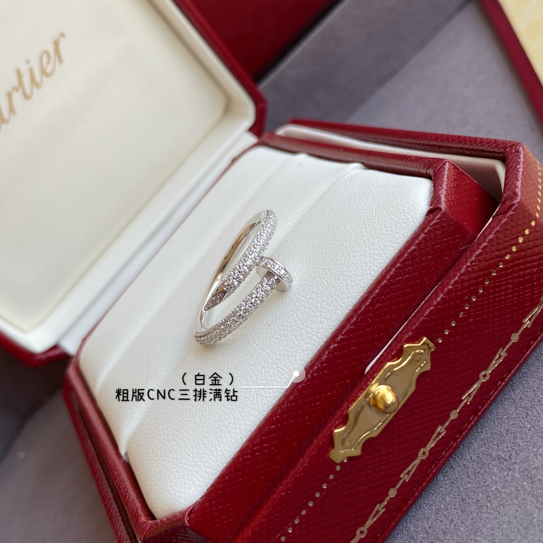 Imagen [9]-p190V chapado en oro de imitación de oro Versión gruesa (yardas 5678) Cartier versión en bruto lleno de diamantes tachonada anillo 💍Obras maestras clásicas perdurables ❗Los clásicos legendarios siempre han sido populares no es necesario decir ❗Mira la mano de obra mira los detalles mira el grabado consistente auténticas importaciones alemanas seleccionadas de chapado ❗👉🏻👉🏻 para darle la experiencia más perfecta ❗- bolsos de imitación de alta calidad.