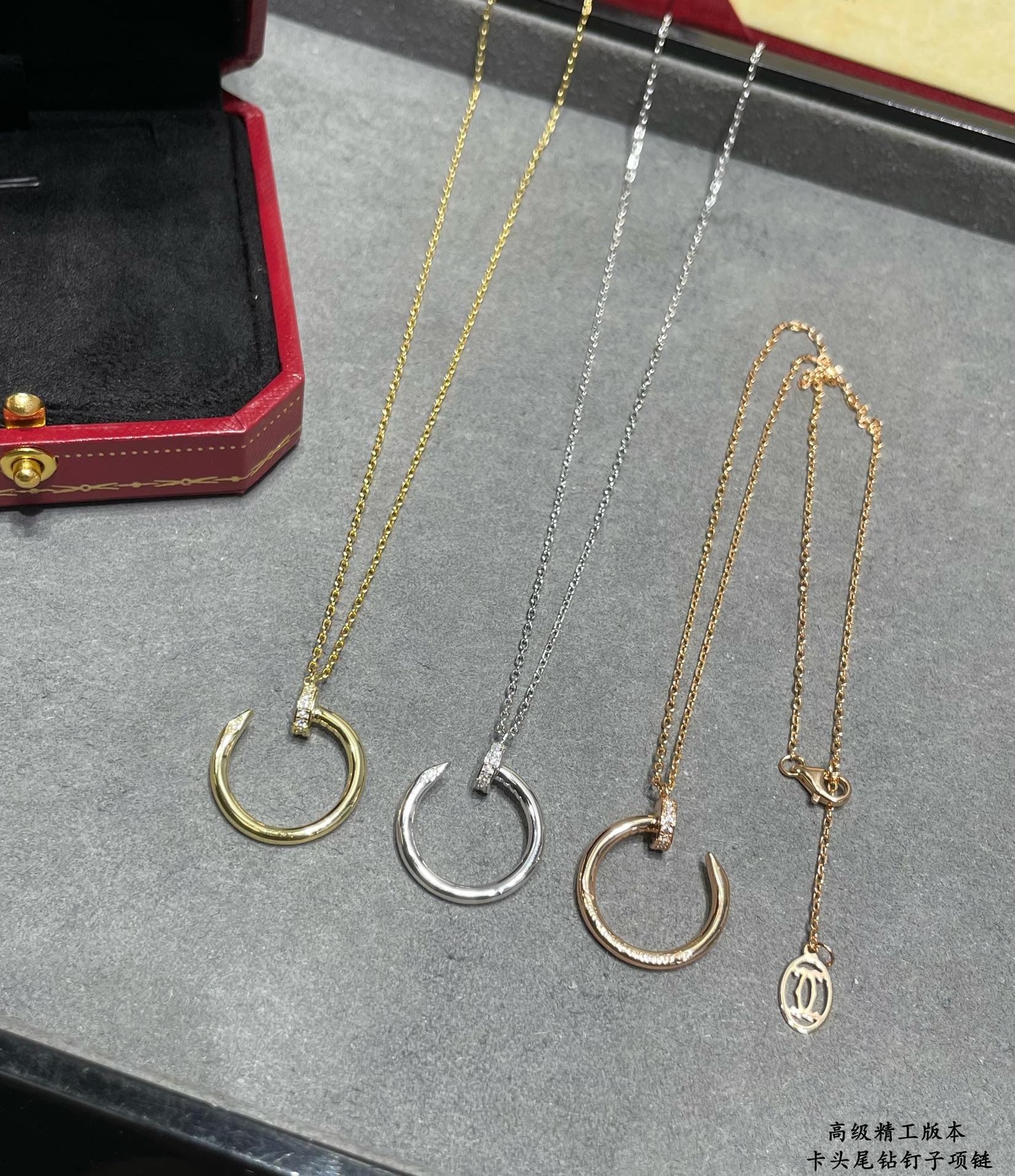 画像[2]-p170  5️⃣😘💗💎Cartier カルティエ ヘッド＆テールダイヤスパイクネックレス クラシック-ハイ 偽物バッグ