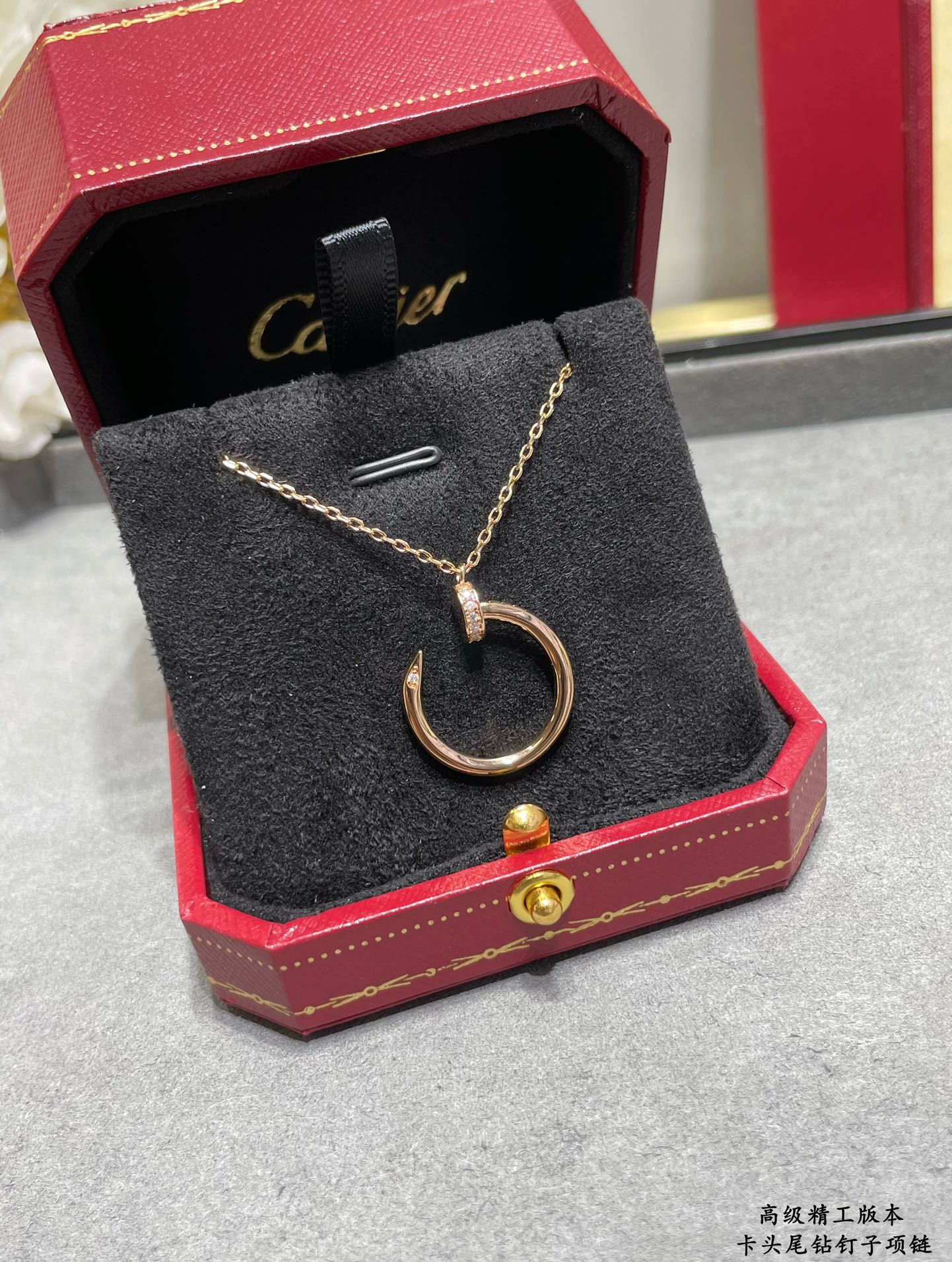 Imagem [4]-p170 5️⃣😘😘💗🎁 💎Cartier Cartier Head and Tail Diamond Spike Necklace Classics-High Fake Bags