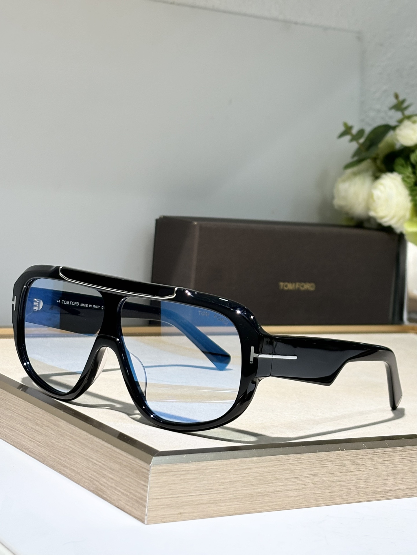 图片[6]-P320  Tom Foro Mod：TF 1093RELLEN Size：71-7-120oversized graduated blue lenses. 加上浅色镜片欧美😍-高仿包包