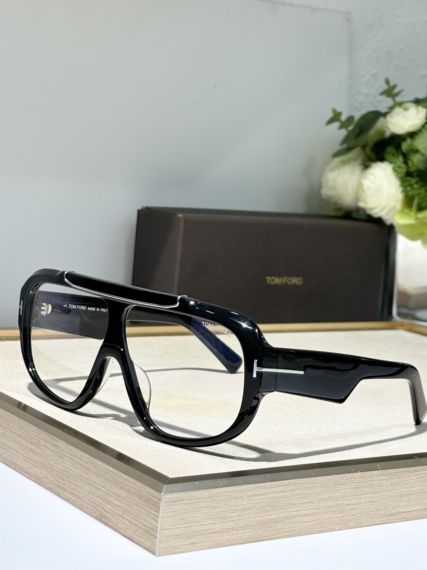 图片[4]-P320  Tom Foro Mod：TF 1093RELLEN Size：71-7-120oversized graduated blue lenses. 加上浅色镜片欧美😍-高仿包包