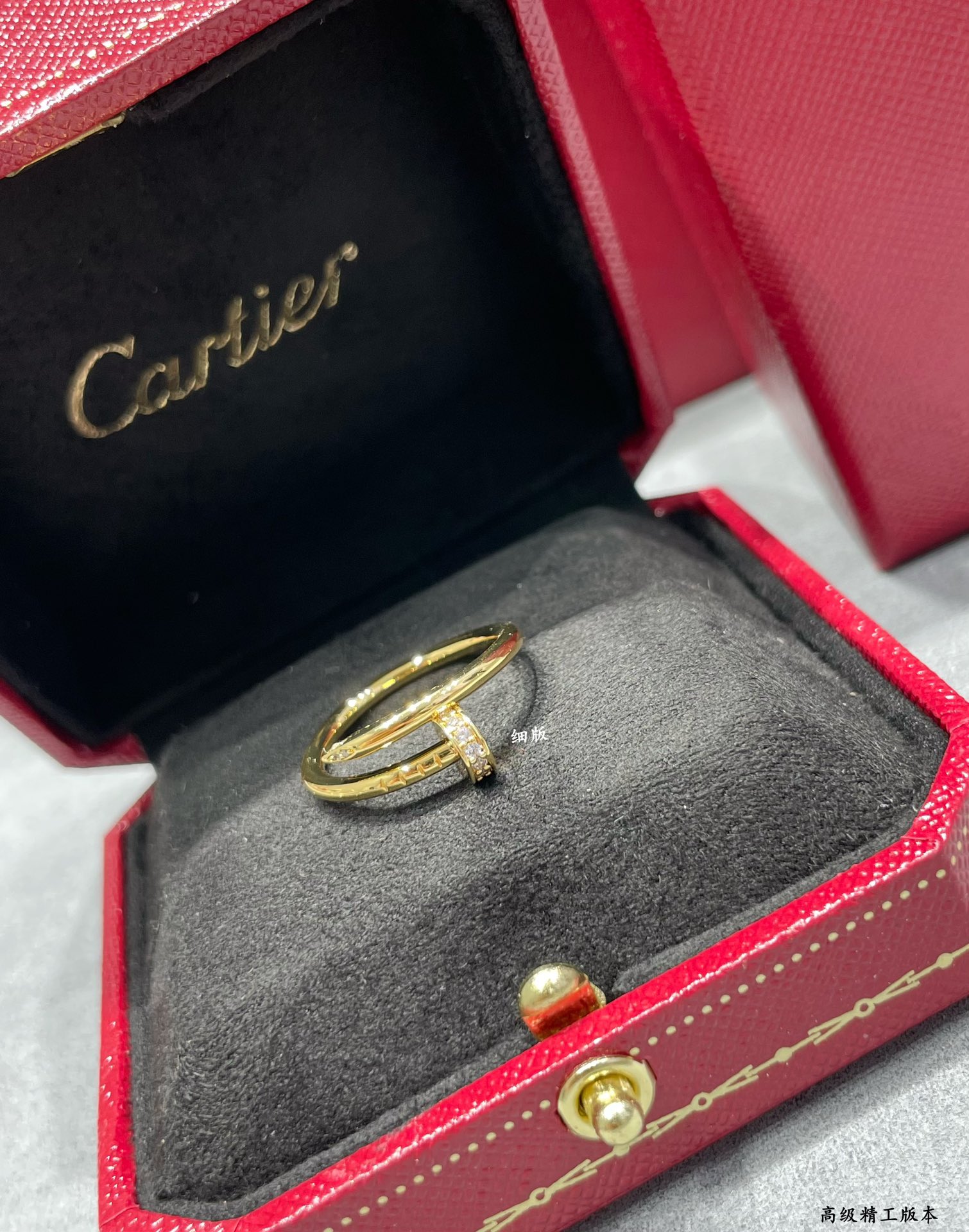 Imagem [7]-p190V ouro banhado a ouro mímico (jardas 5678) Cartier versão fina da cabeça e cauda anel de unha de diamante 💍 ouro branco ouro rosa ouro amarelo 💍 para atender o seu sonho de unhas preço de balcão de 45.800 Cartier China linha exclusiva estréia do impulso principal Bom delicado disse o bem-estar da menina ah ~ ~ - bolsas de imitação de alta qualidade