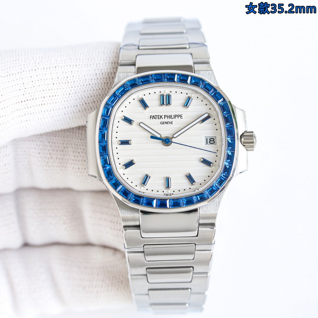 Patek Philippe Hidden Women's Watches Nautilus GR Factory2025 Newest Force Patek Nautilus 5711 Series High-value Women's Watches Ceiling Styles All Eight 2025 Supremacy Pieces Patek. Patek Philippe Sport Elegant Montre Nautilus pour femme PP5711 Strong ! N'hésitez pas à comparer les détails :1⃣️With un mouvement automatique personnalisé de calibre 9015 Cal.324sc avec une réserve de marche de 45 heures et une fréquence de 28 800 alternances par heure.2⃣️316L bracelet ergonomique personnalisé !3⃣️Watch Taille 35.2MM4⃣️Set avec des carreaux en T rubis saphir émeraude blanc de différentes couleurs5⃣️Mirror verre saphir antireflet double face6⃣️The la couleur du lettrage est la même que celle de l'article authentique"Personne ne peut posséder une Patek Philippe, mais elle est réservée à la nouvelle génération.Elégant et élégant, interprétation parfaite du goût de la mode de la femme de travail dans l'élégance, mais ne pas perdre la robustesse Factory2025 artisanat Bienvenue à la montre amis à goûter !