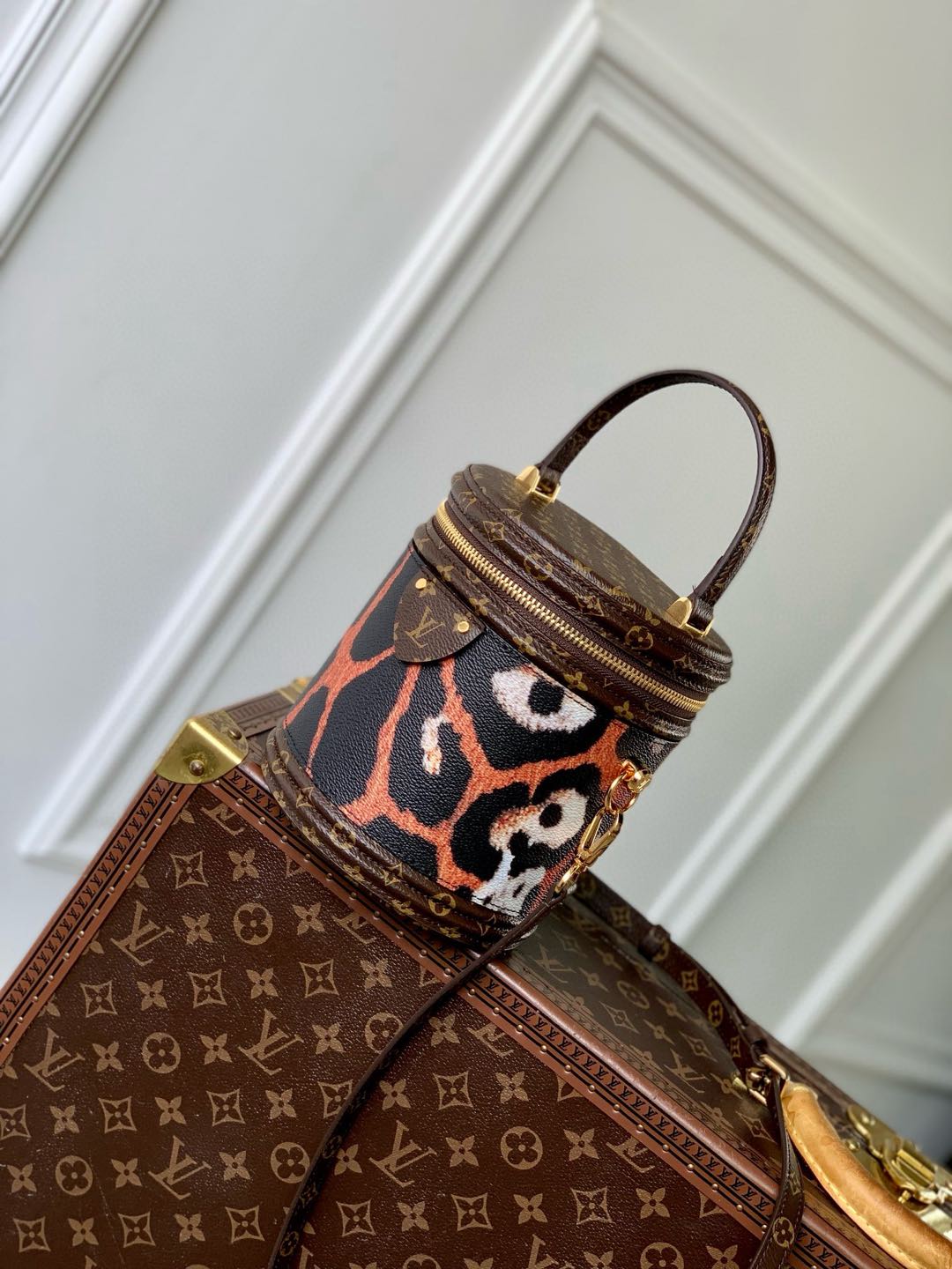 P1700 LV M13846 Creative Director Nicolas Jesquière has reinterpreted the iconic "Cannes" bag for the Cruise 2025 collection which is part of the "LV Animals" collection. The items appearing as part of the "LV Animals" collectionFall/Winter 2016 collection inspired by the leopardThe printed canvas has been trimmed with a monogram that symbolizes the manor houseWith a LV lock and removable strap to enjoy a variety of holding optionsSize: 15x17x15CM-High-quality handbags