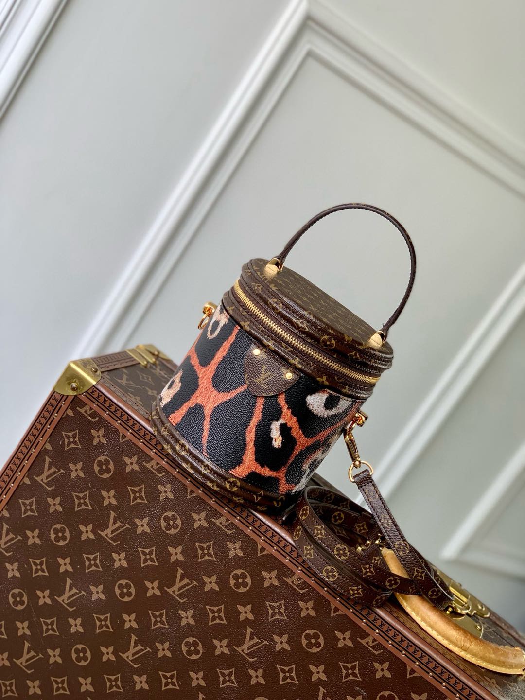 P1700 LV M13846 Creative Director Nicolas Jesquière has reinterpreted the iconic "Cannes" bag for the Cruise 2025 collection which is part of the "LV Animals" collection. The items appearing as part of the "LV Animals" collectionFall/Winter 2016 collection inspired by the leopardThe printed canvas has been trimmed with a monogram that symbolizes the manor houseWith a LV lock and removable strap to enjoy a variety of holding optionsSize: 15x17x15CM-High-quality handbags