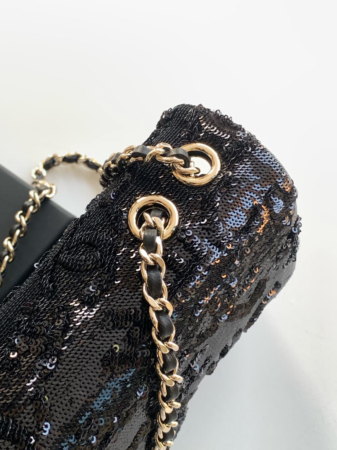 Picture [6]-Chanel 24 black three-dimensional letters sequins cf low-profile shining luxury 🔝 Size 20cm-High Faux Bags