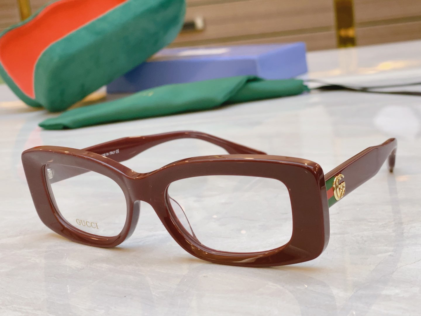 Imagem [3]-P190 Gucci Gucci Optical Frame MODELO: GG1528 TAMANHO: 54 boca 19-145-Saco de alta costura