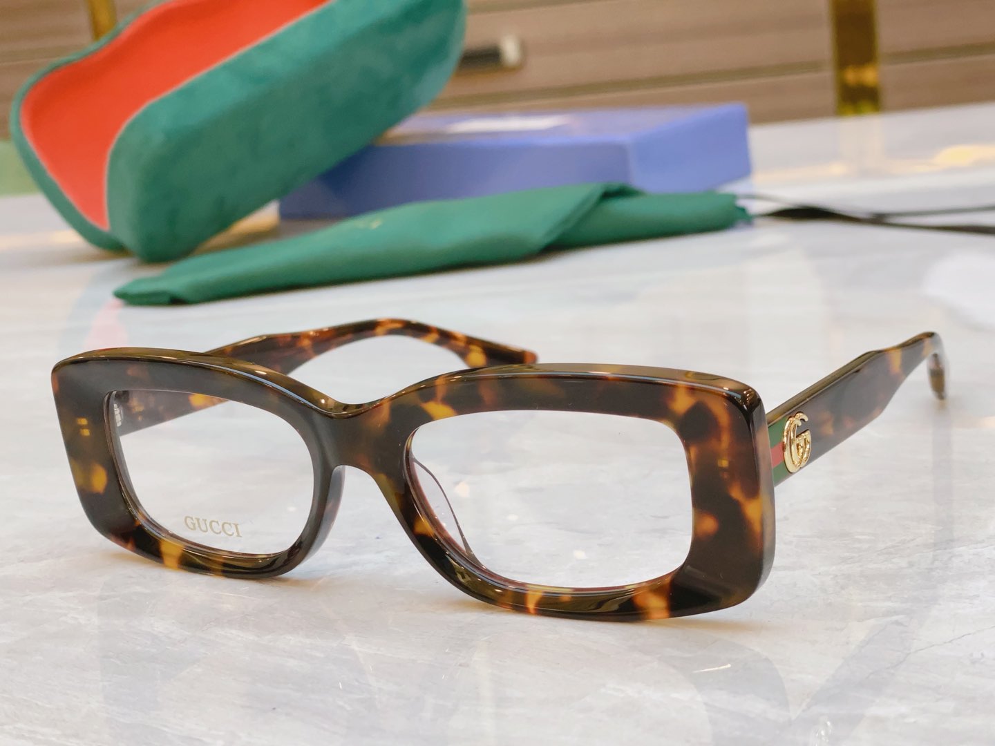 Imagem [5]-P190 Gucci Gucci Optical Frame MODELO: GG1528 TAMANHO: 54 boca 19-145-Saco de alta costura