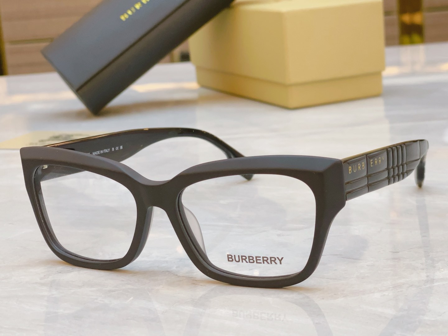 Image [6]-P190 Burberry Burberry Optical Frame MODEL : B 2393DSIZE : 53 Mouth 19-145-High Fake Bags