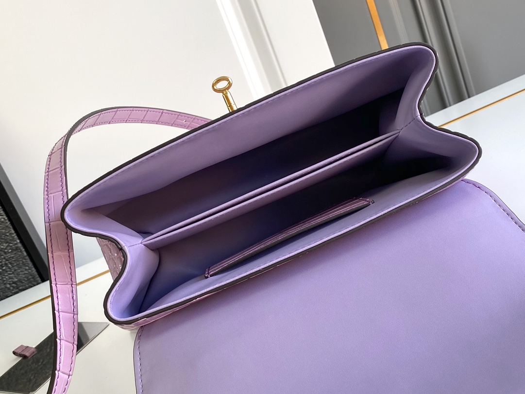 Foto [8]-P2500 LV Large M84714 morado claro Tamaño:27×18×9cm-Bolsos de alta costura