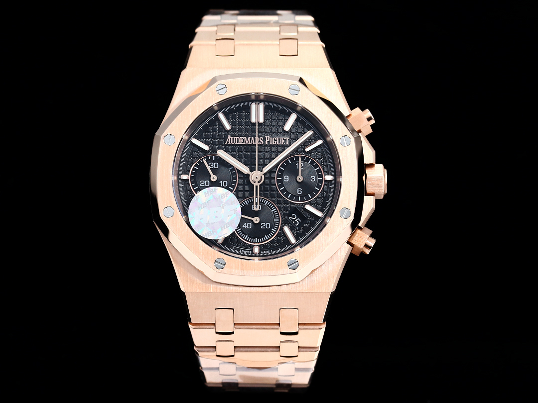 AP Audemars Piguet rose gold Audemars Piguet 2024 end of the year heavy market highest version (original open mold three pieces of the case set one to one original reproduction to make the thinnest and best to eliminate a glance of fake) Audemars Piguet Royal Oak Series 26240ST.OO.1320ST.01 chronograph!  1 ⃣️Used with the same as the authentic (6-letter position of the small seconds) 7750 chronograph movement!  2 ⃣️316L  HBF took 16 months to make a one-to-one original copy of the replica craftsman's effort to kill the ordinary version of the market welcome all watch friends to taste! -high quality replica handbags