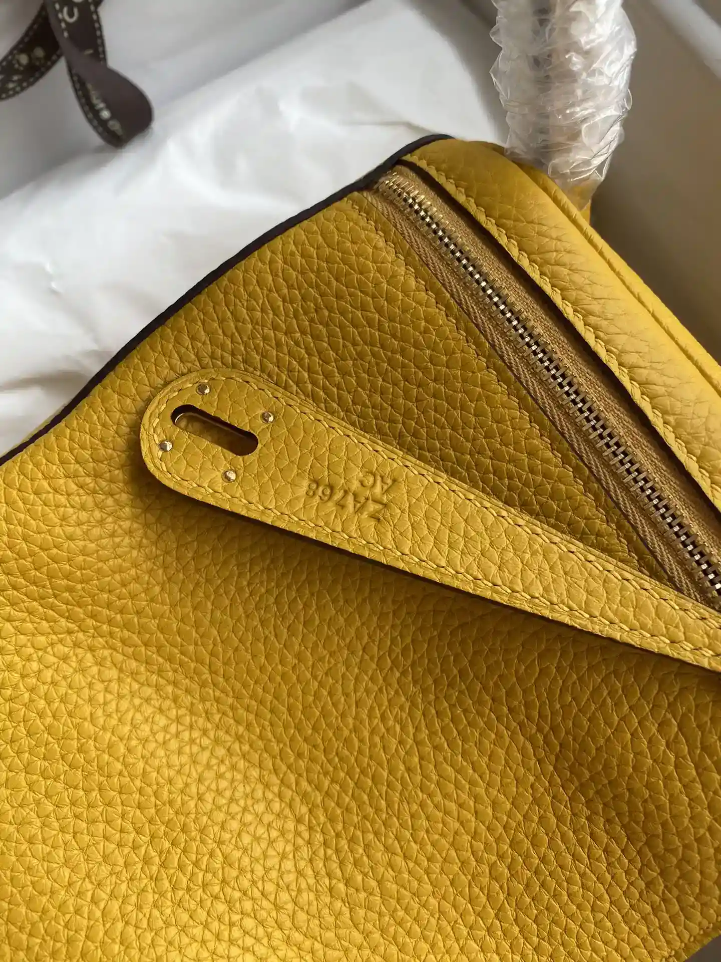 Picture[5]-Hermes Lindy 26cm TC Leather Amber Yellow Gold Buckle Wax Line-High Fake Bags