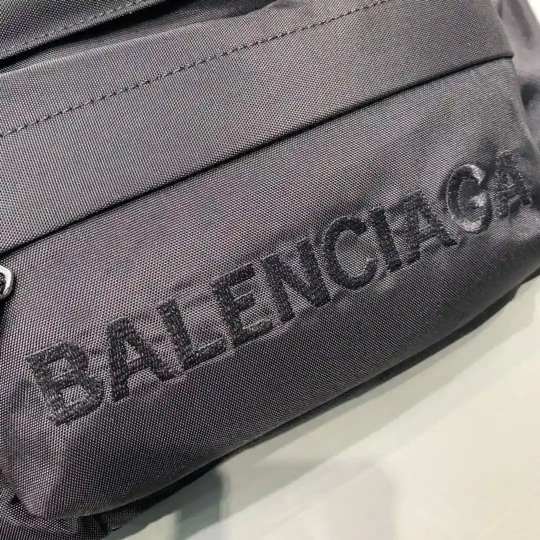 Picture[5]-¥260 ❤Paris Familia Balen Rueda Logo Bordado Bolsa de Cintura Tamaño: 23-5-20 Buscar 180613-Alta Faux Bolsas