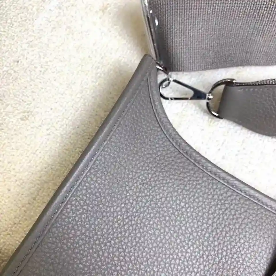 Picture [4]-Hermes evelyne 28cm alambre de cera de abejas peltre gris-High Fake Bags