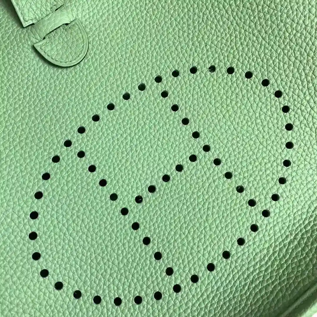 Picture [7]-Hermes evelyne 28cm beeswax thread avocado green-high-fashion bags