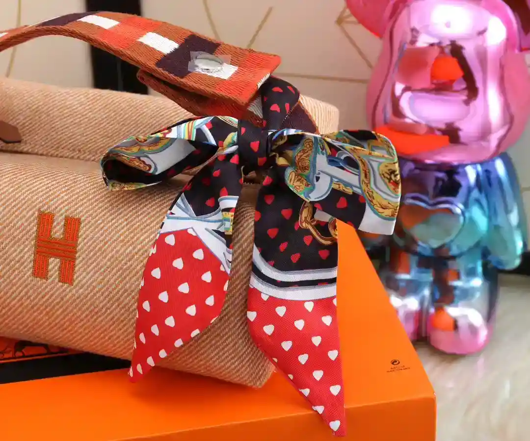 Imagen [7]-Hermes Lunchbox Bag Lana Plaid Naranja Trousse Bride-A-BraceLarge: 25*21*14Small: 21*17*12-High Fake Bags