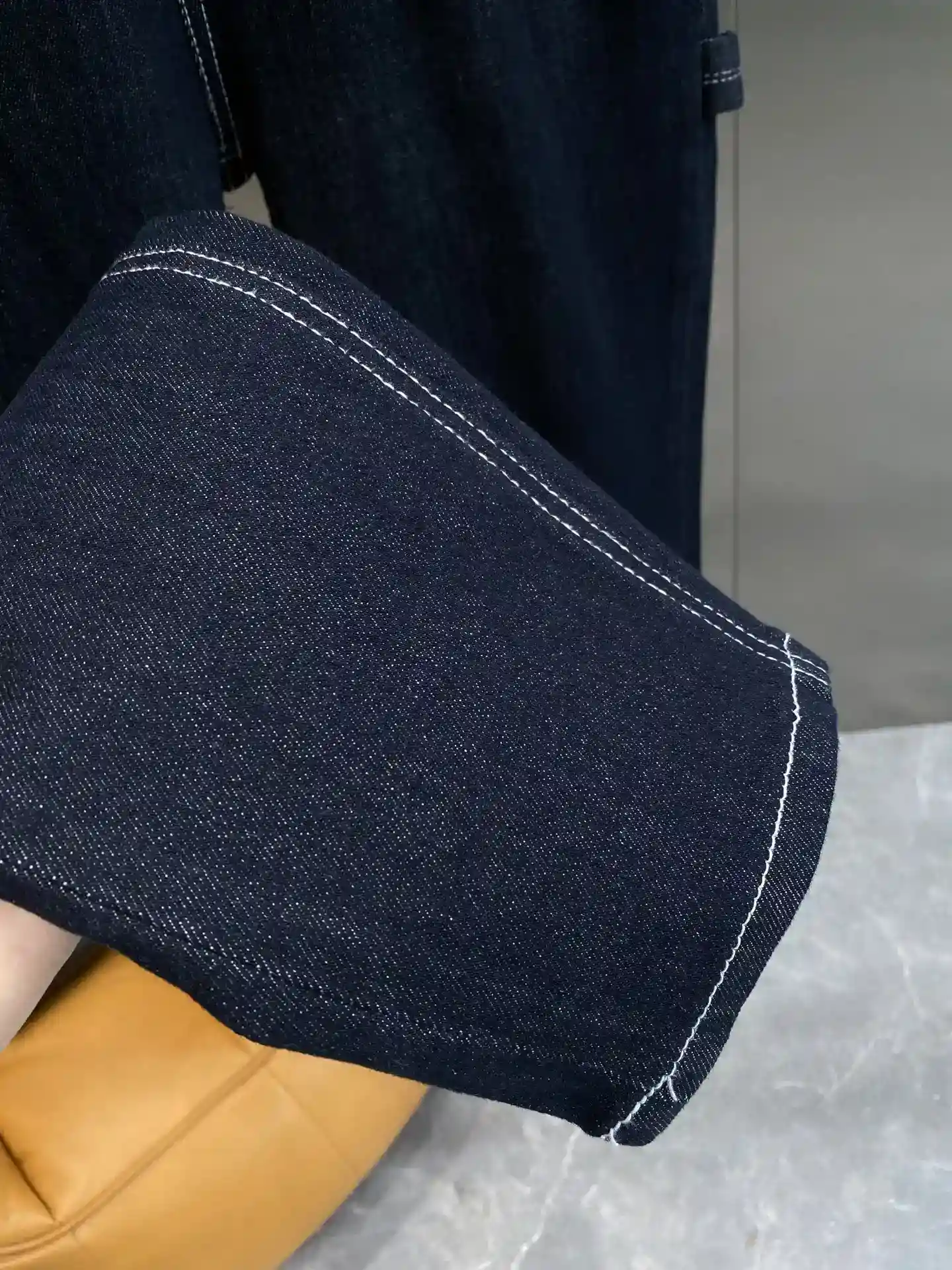 Image [6]-"𝙉𝙚𝙬🤍 Di home" bleu foncé denim classique et durable taille arrière à la conception de patch unique instantanément briser le sens monotone de la tendance tirer plein d'étiquettes en cuir et détails de couture exquise mettant en évidence la qualité du motif est très impressionnant sur le haut du corps confortable et confortable 29-36. 🅿️520 - Sacs en faux cuir haut de gamme