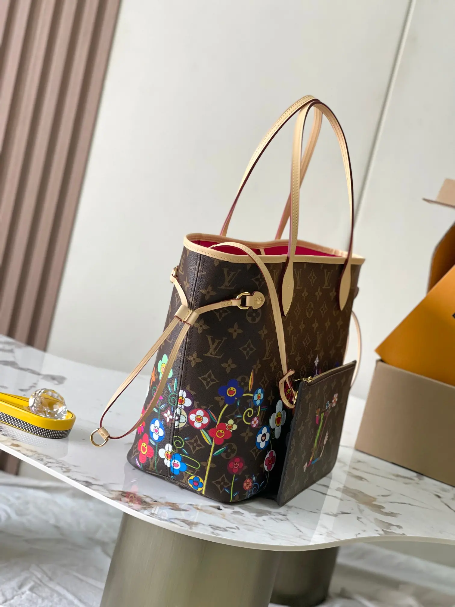 Photo [2]-p2160 Special MB163c01 This NeverFull MM Handbags Model : M13271 Old Flower 163c01 Material : A grade all-steel hardware imported original fabrics Packaging : a full set of the original duty-free M Bobberly loaded Size : 31 x 28 x 14 cm-High Faux Bags